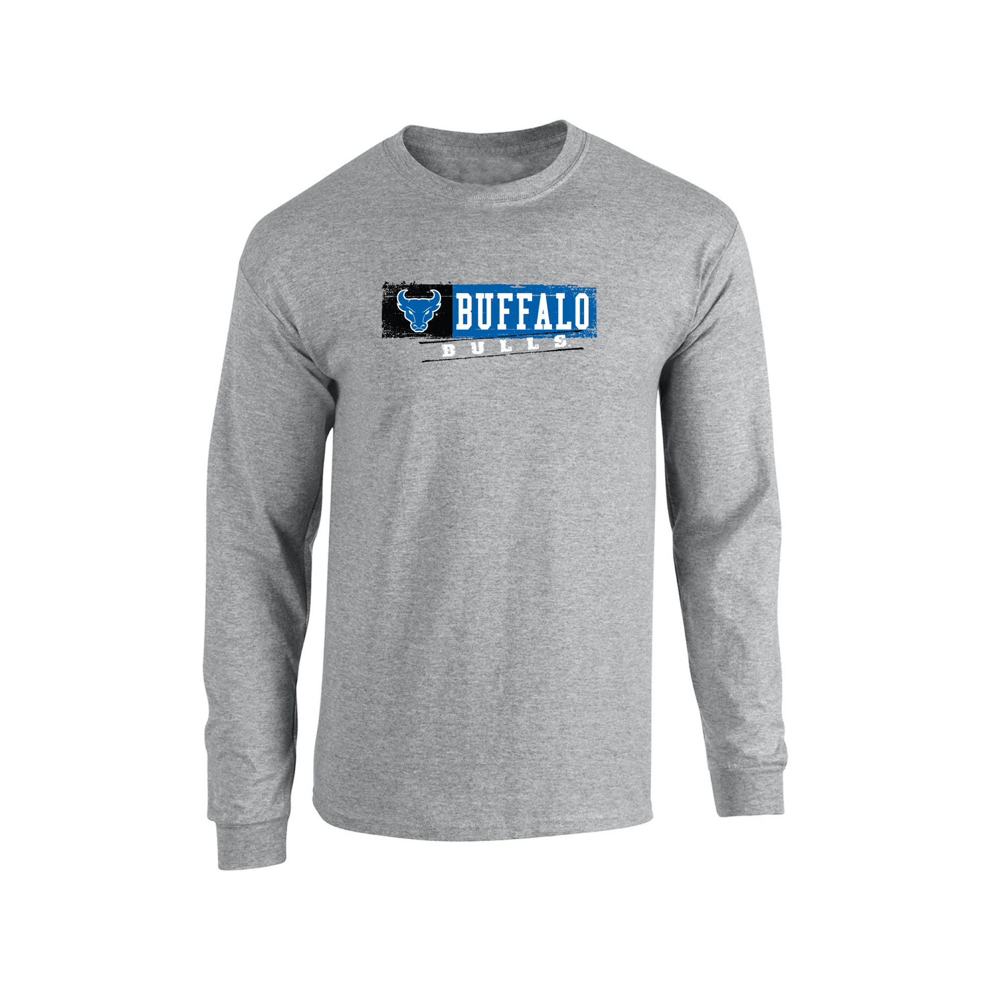 University at Buffalo Bulls Sticker Adult Long Sleeve T-Shirt