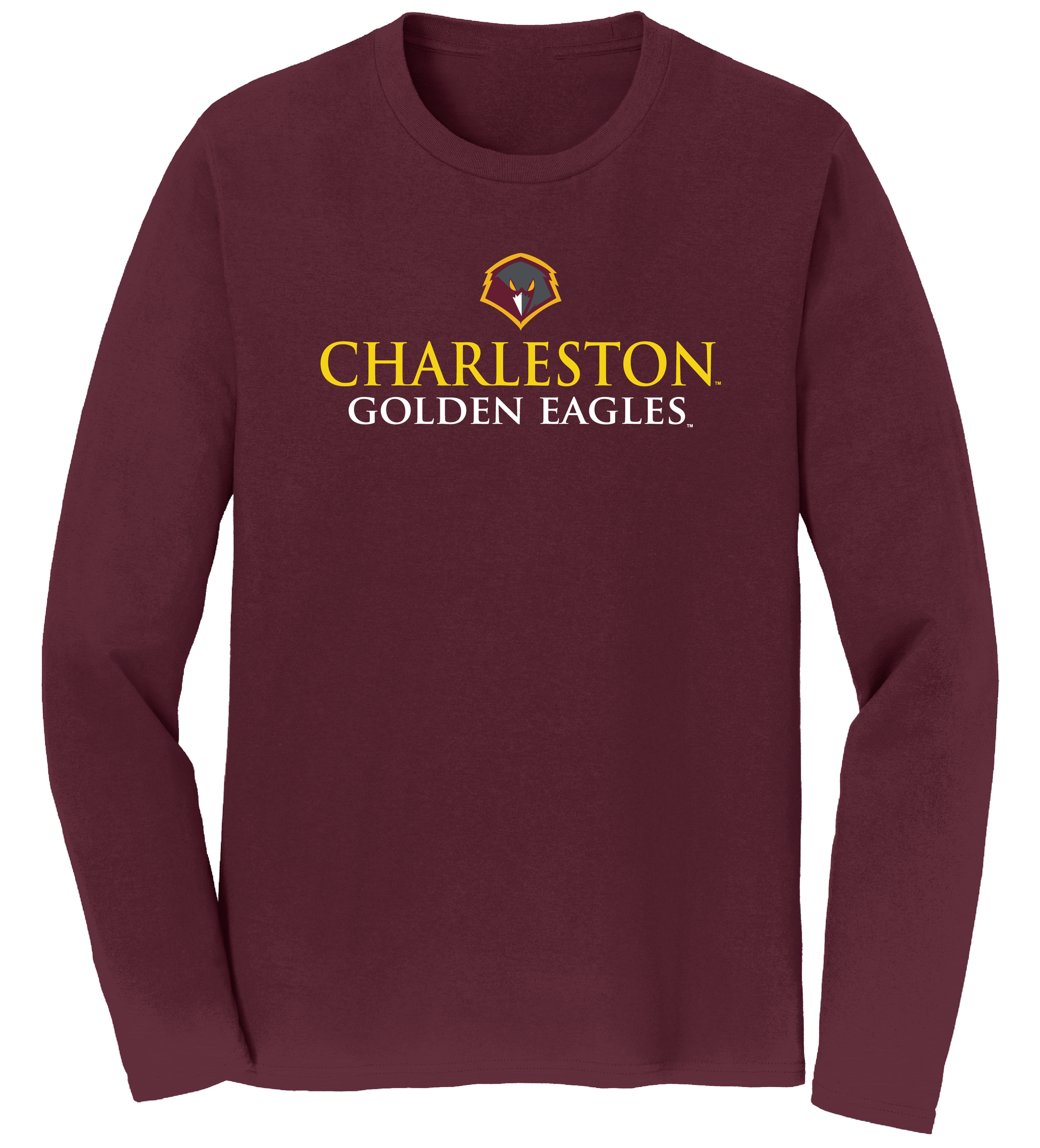 University of Charleston Golden Eagles Campus Script Adult Long Sleeve T-Shirt