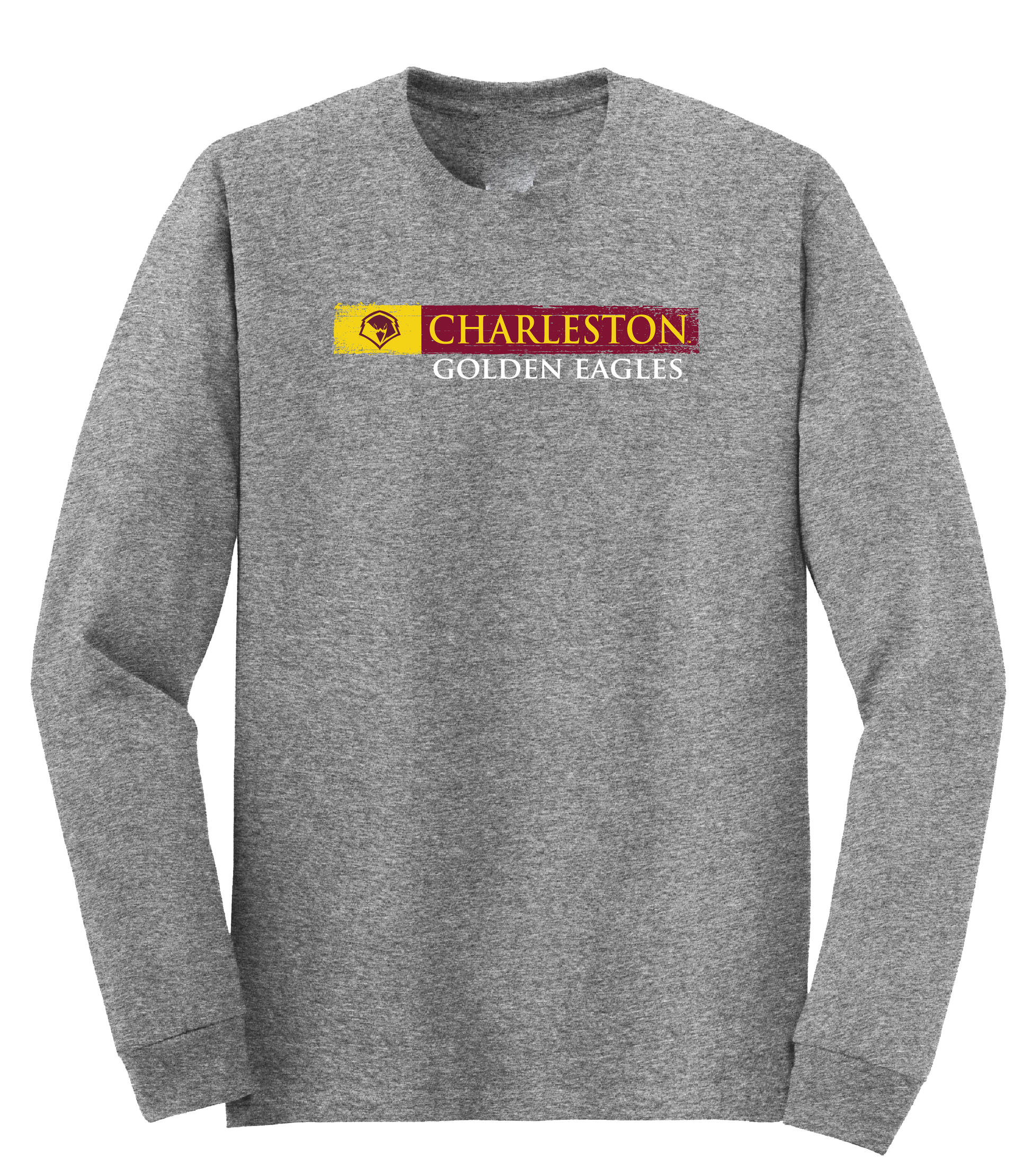 University of Charleston Golden Eagles Sticker Adult Long Sleeve T-Shirt