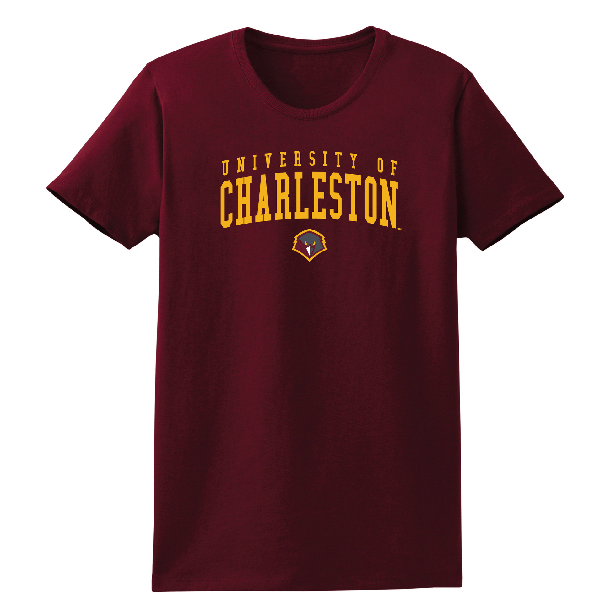 University of Charleston Golden Eagles Jumbo Arch Womens T-Shirt