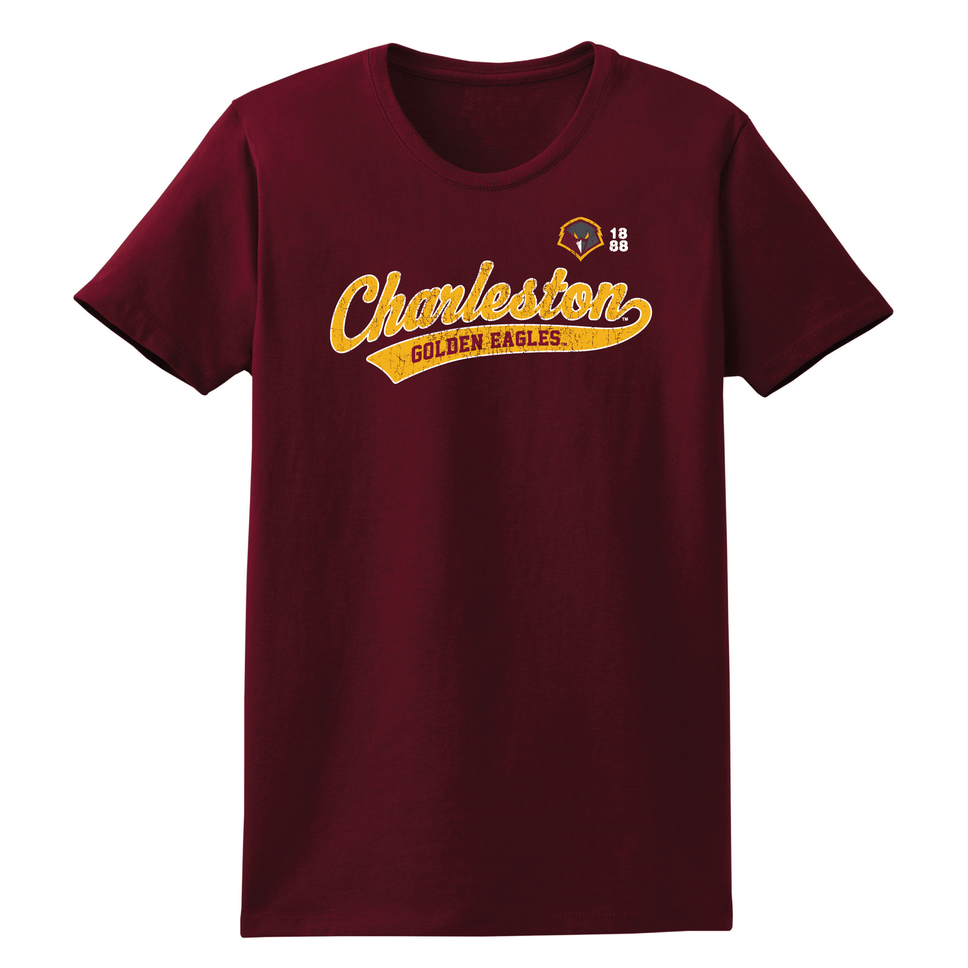 University of Charleston Golden Eagles Old School Womens T-Shirt