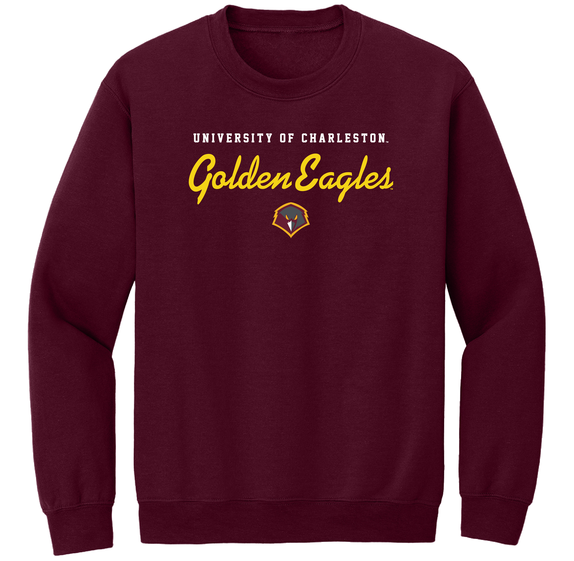 University of Charleston Golden Eagles Machine Script Crewneck Sweatshirt