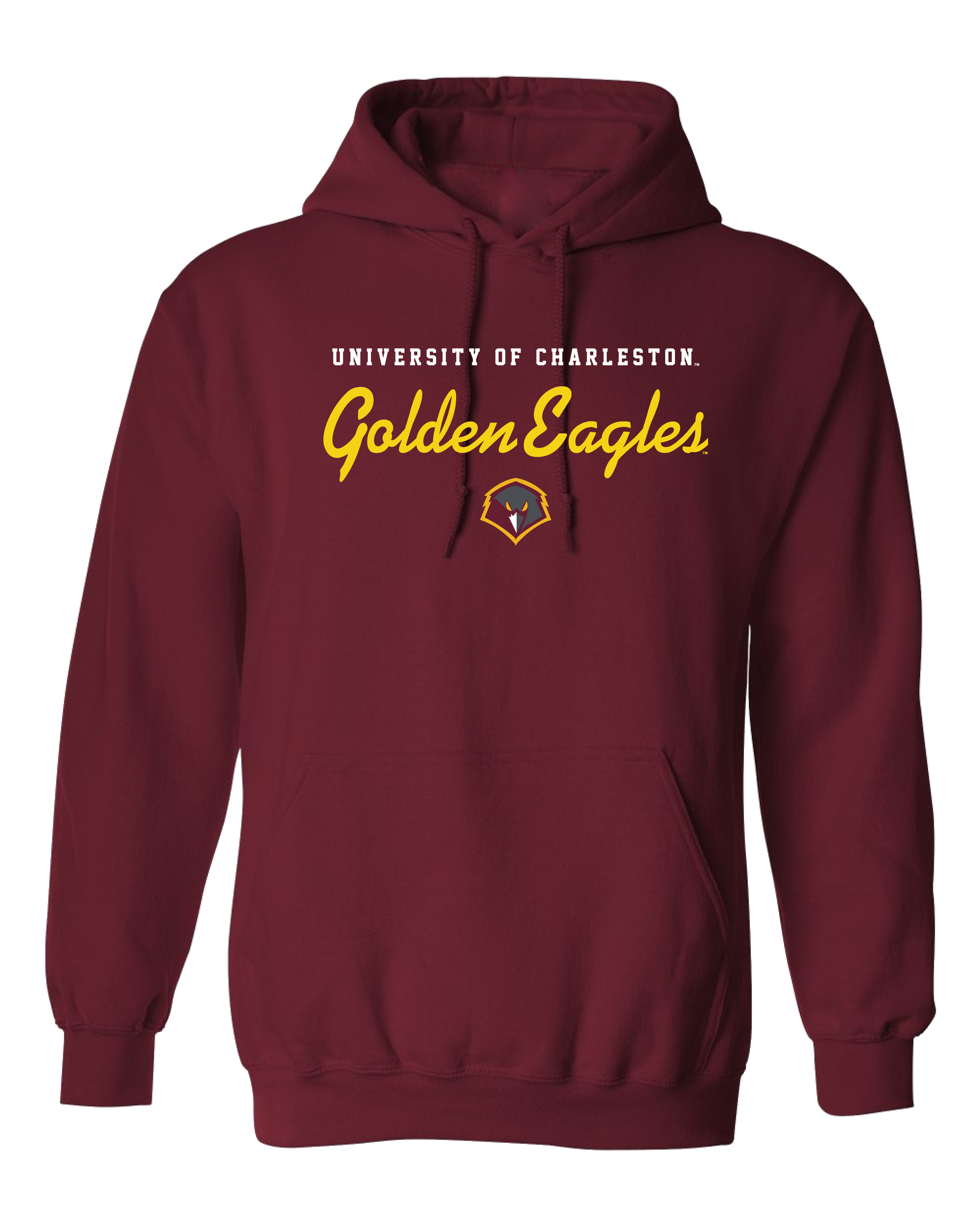 University of Charleston Golden Eagles Machine Script Hooded Sweatshirt