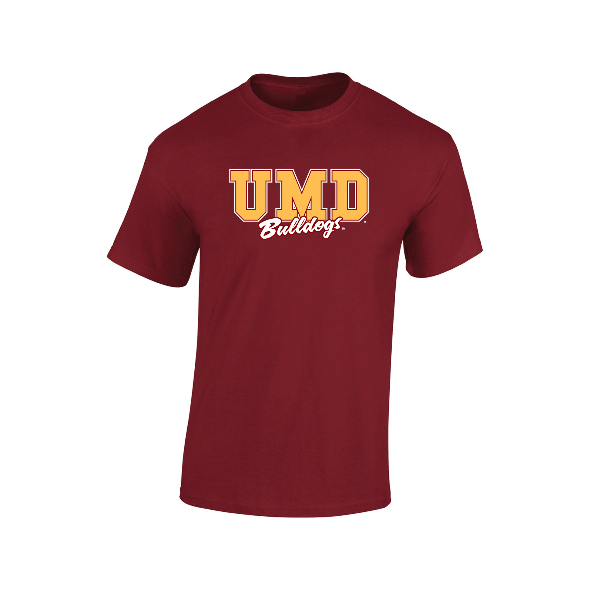 University of Minnesota Duluth Bulldogs Campus Script Adult T-Shirt
