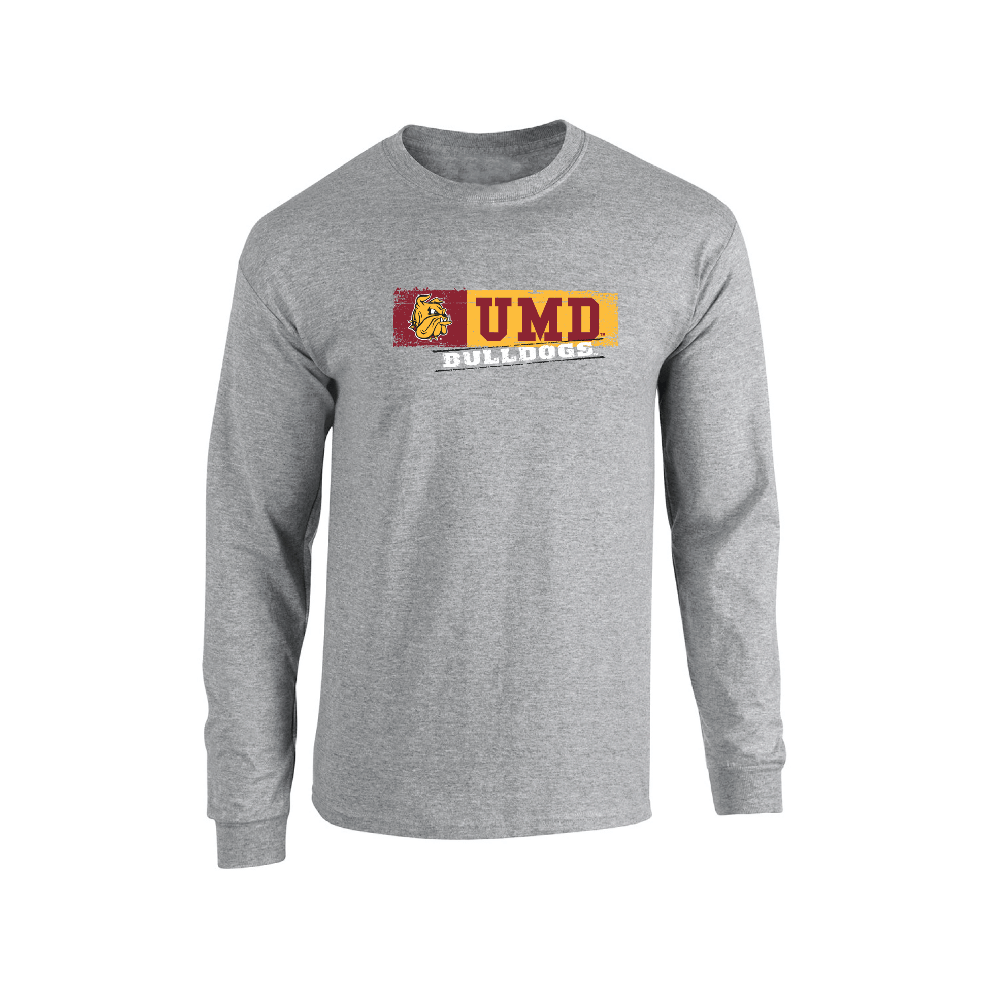 University of Minnesota Duluth Bulldogs Sticker Adult Long Sleeve T-Shirt