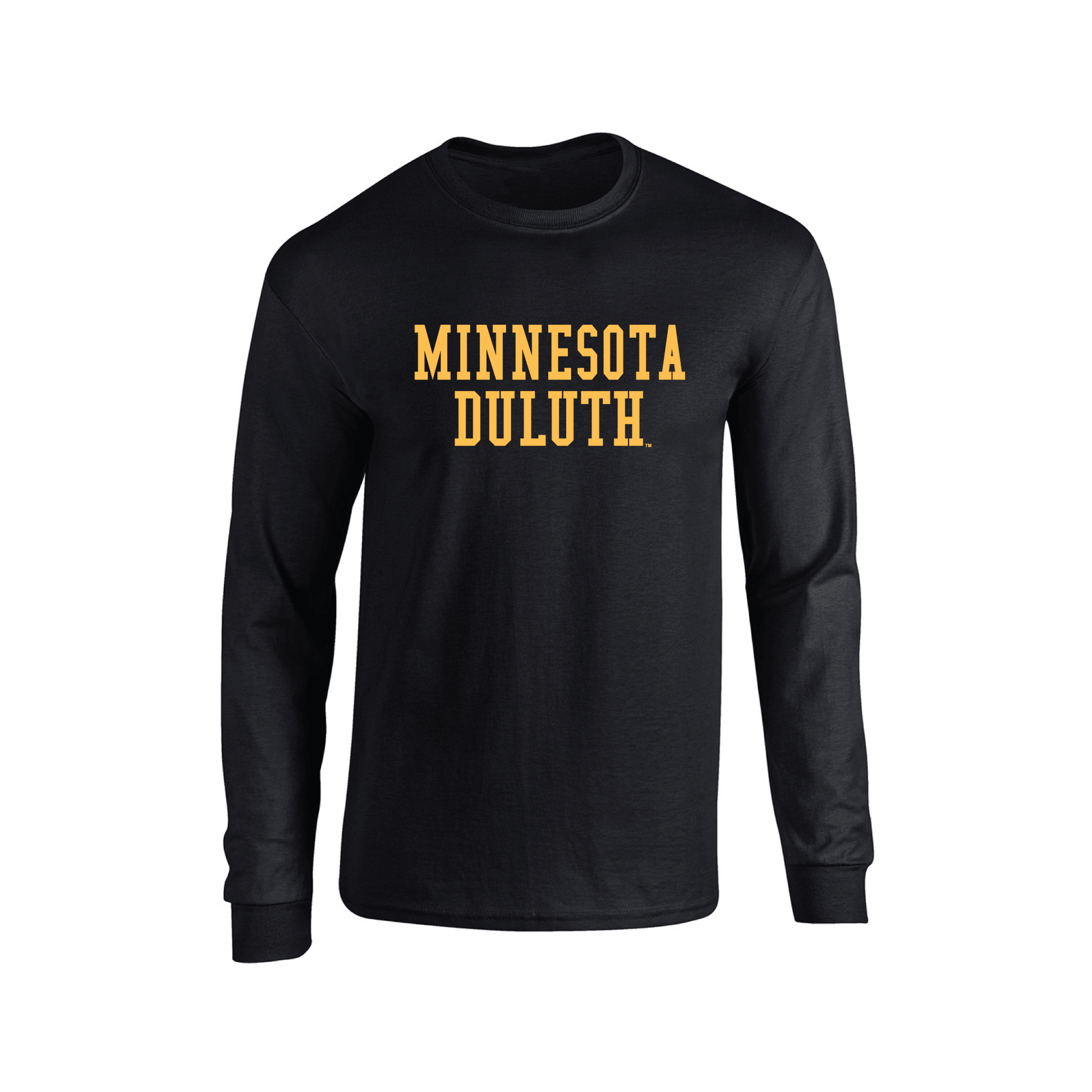 University of Minnesota Duluth Bulldogs Block Adult Long Sleeve T-Shirt