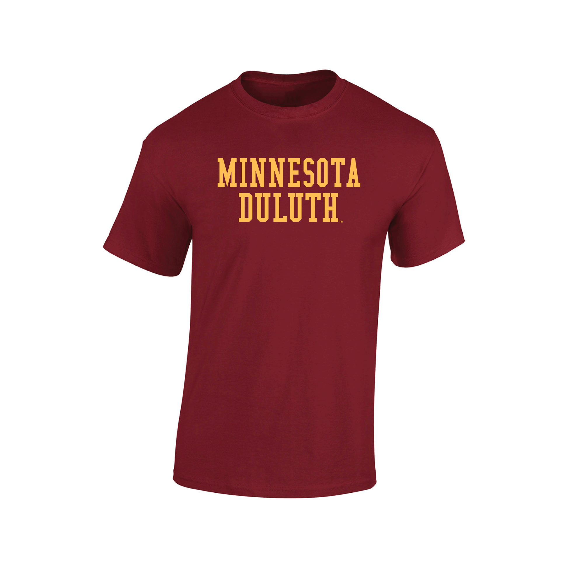 University of Minnesota Duluth Bulldogs Block Adult T-Shirt