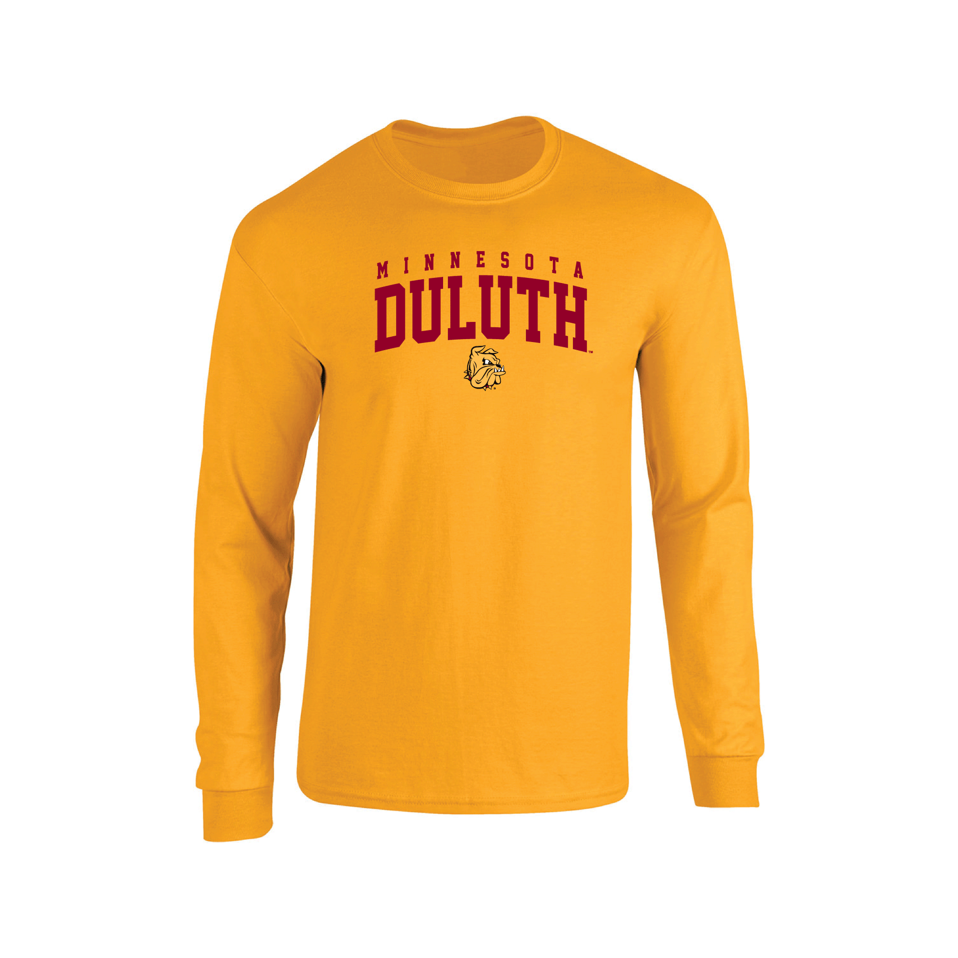 University of Minnesota Duluth Bulldogs Jumbo Arch Adult Long Sleeve T-Shirt