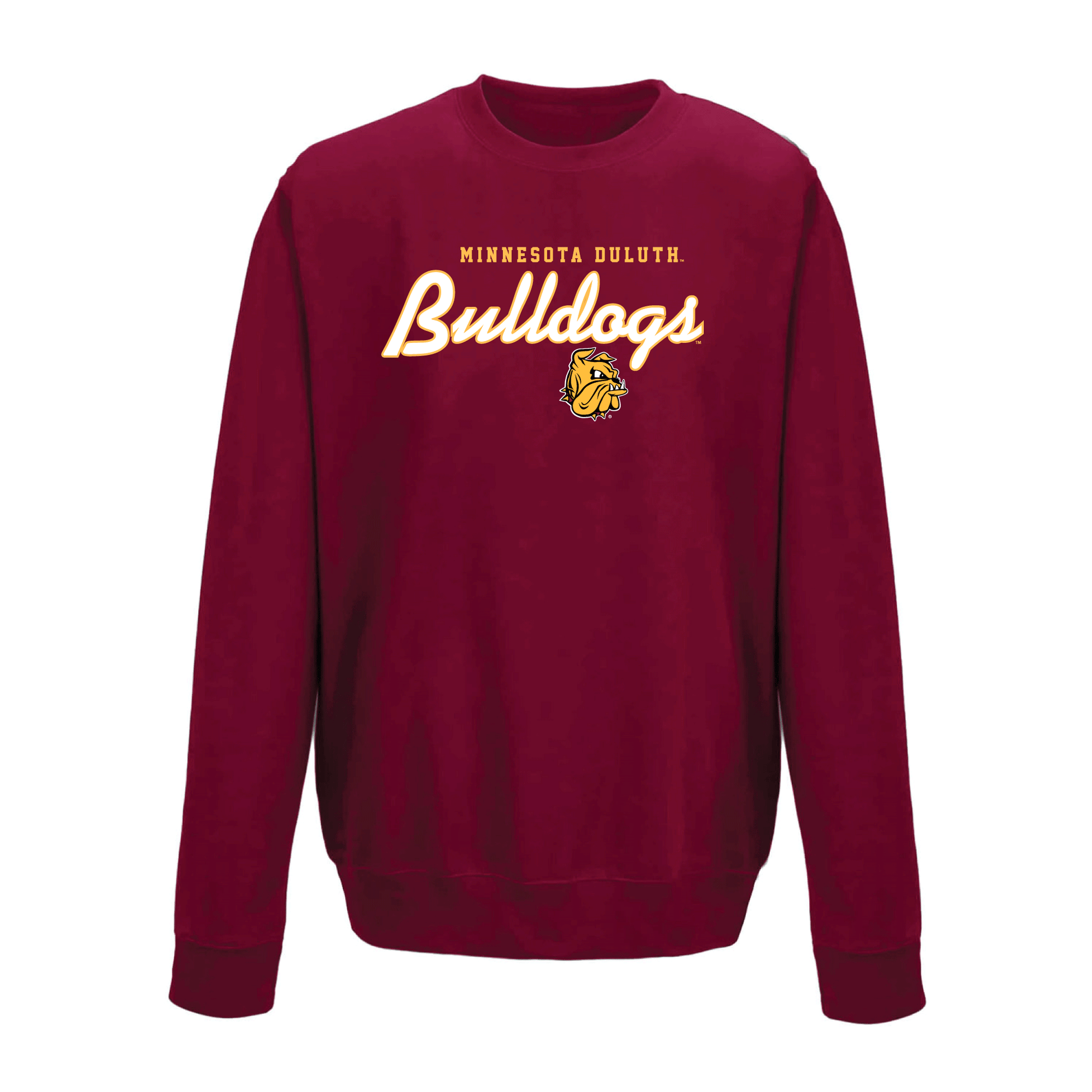 University of Minnesota Duluth Bulldogs Machine Script Crewneck Sweatshirt
