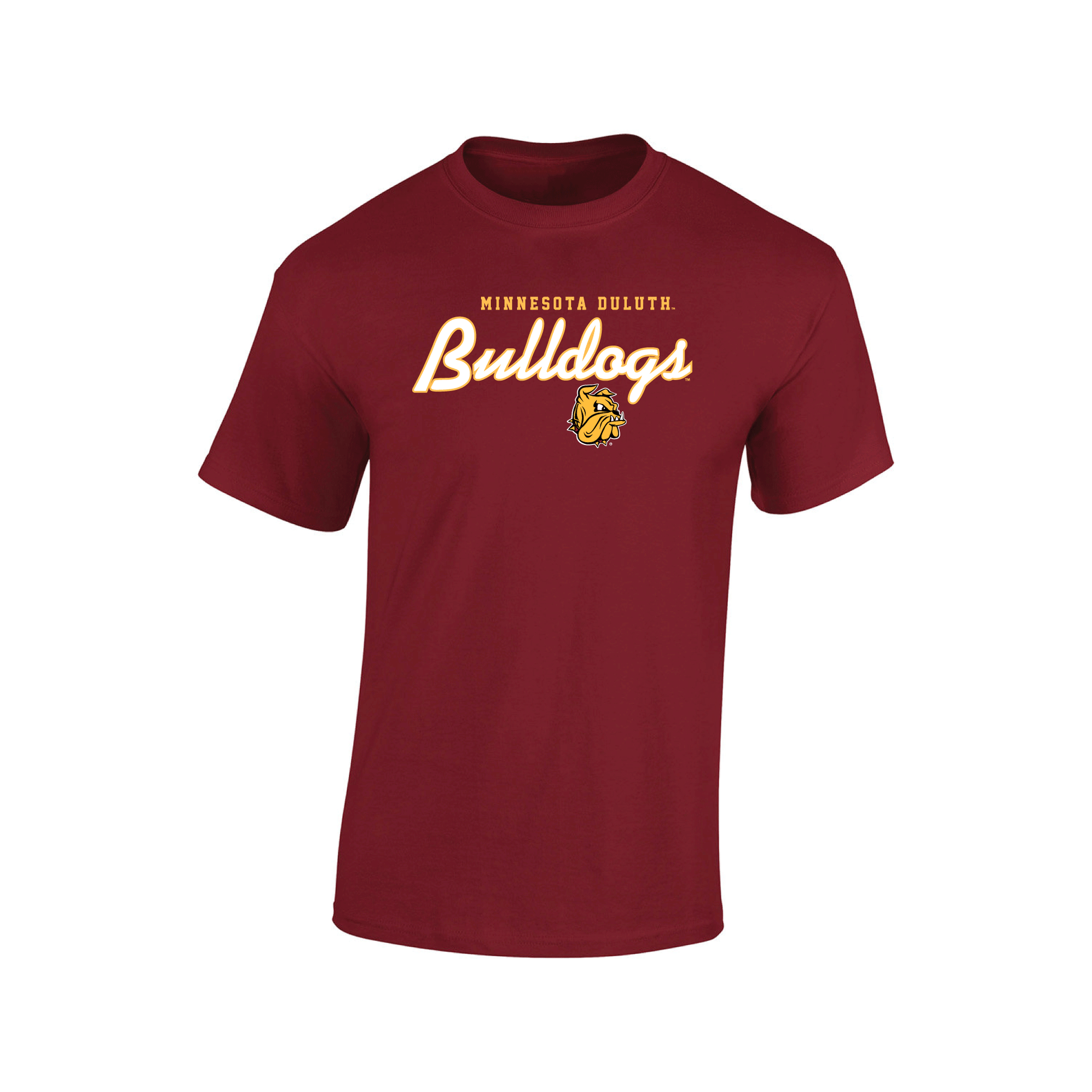 University of Minnesota Duluth Bulldogs Machine Script Adult T-Shirt