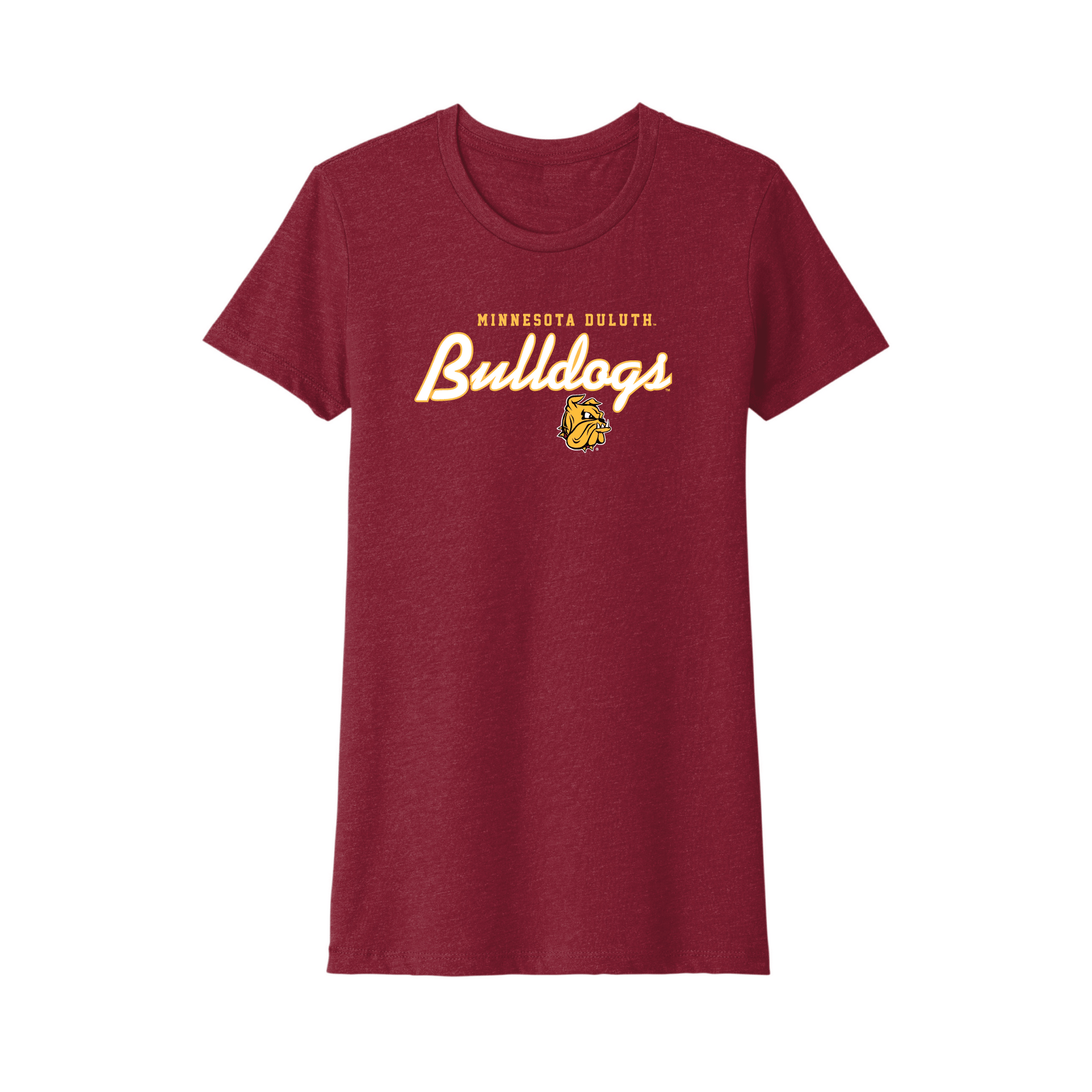 University of Minnesota Duluth Bulldogs Machine Script Womens T-Shirt