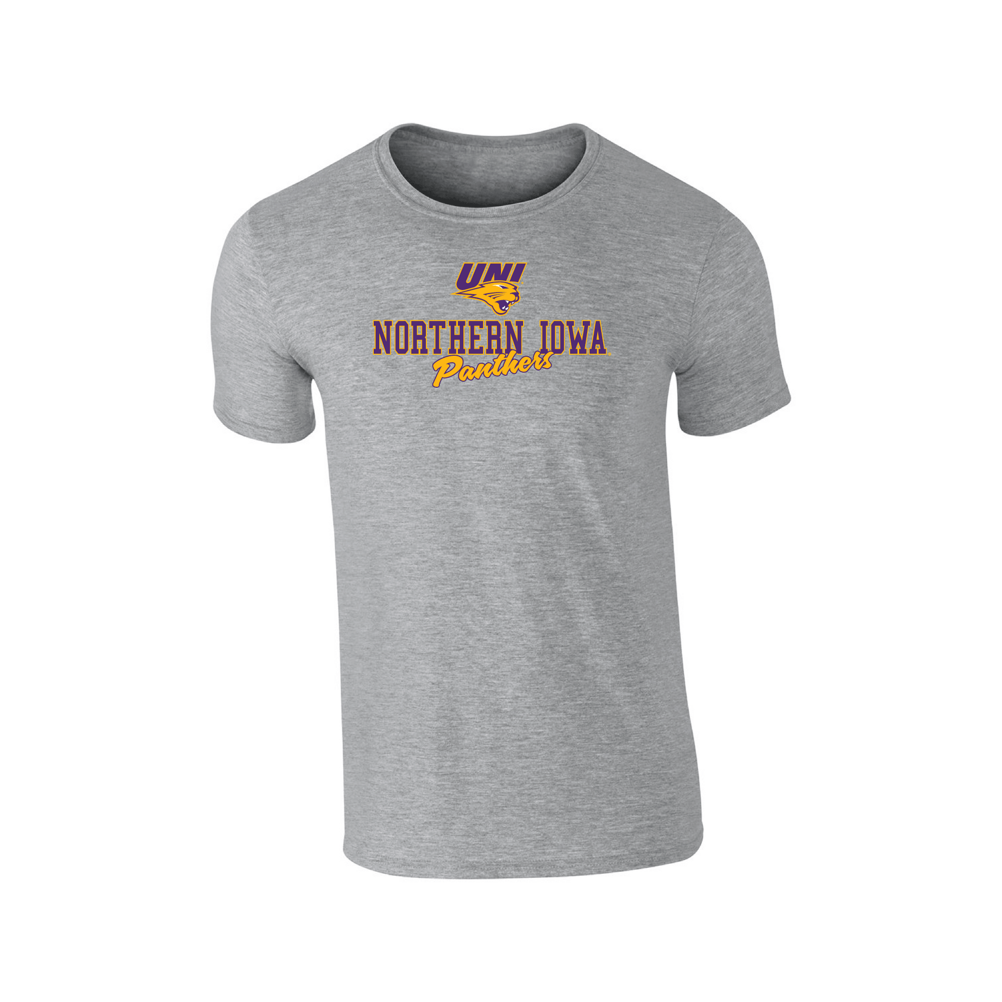University of Northern Iowa Panthers Campus Script Adult T-Shirt