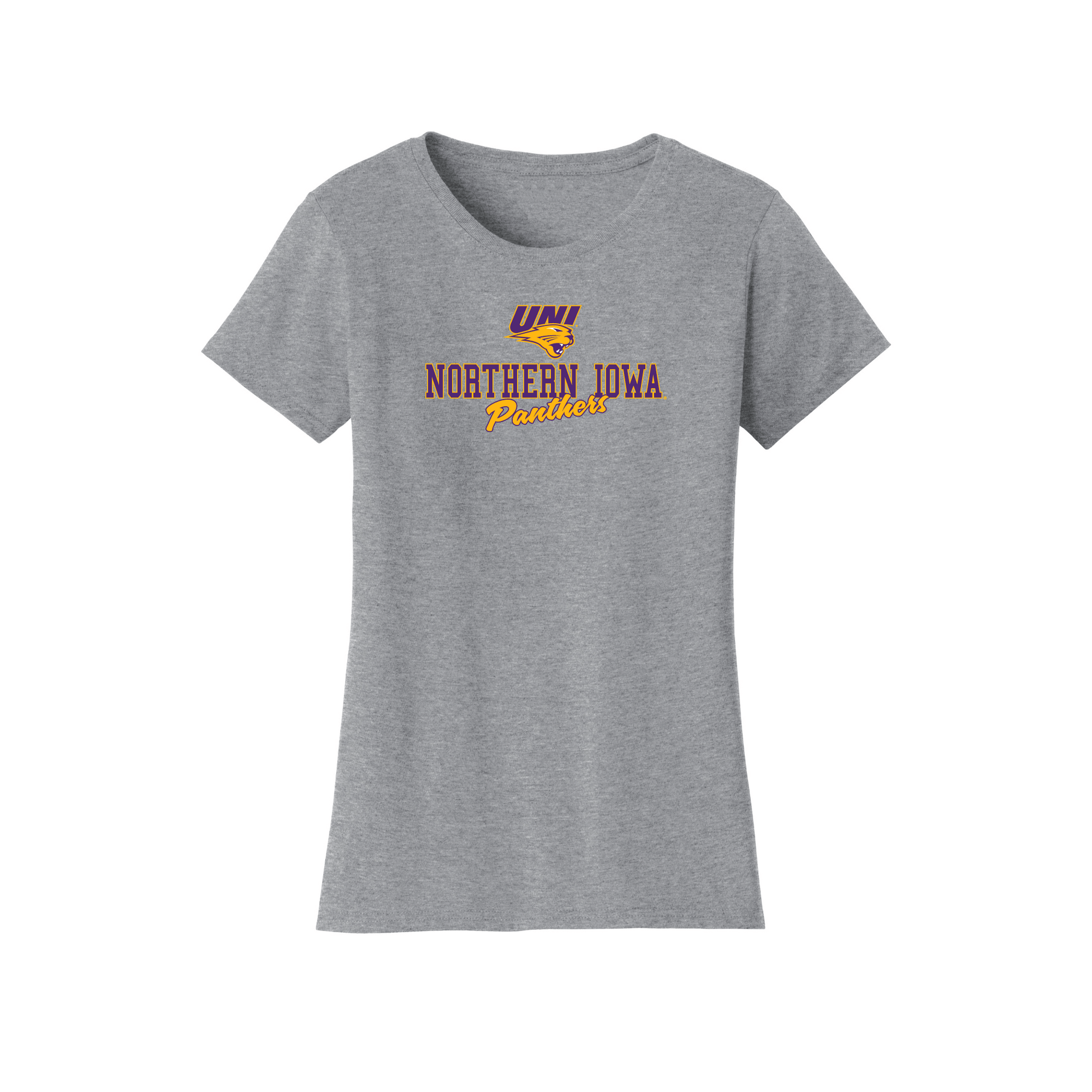 University of Northern Iowa Panthers Campus Script Womens T-Shirt