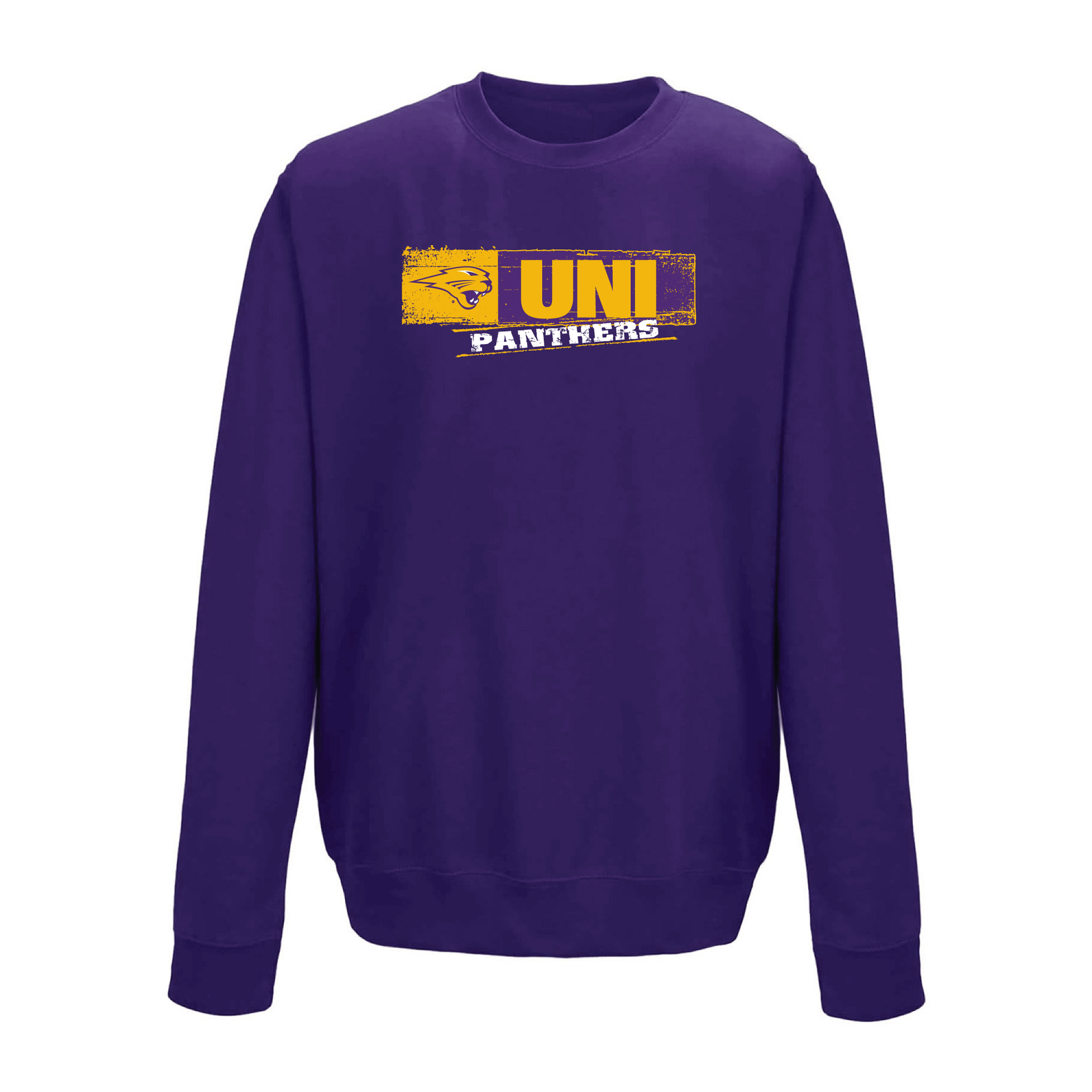 University of Northern Iowa Panthers Sticker Crewneck Sweatshirt