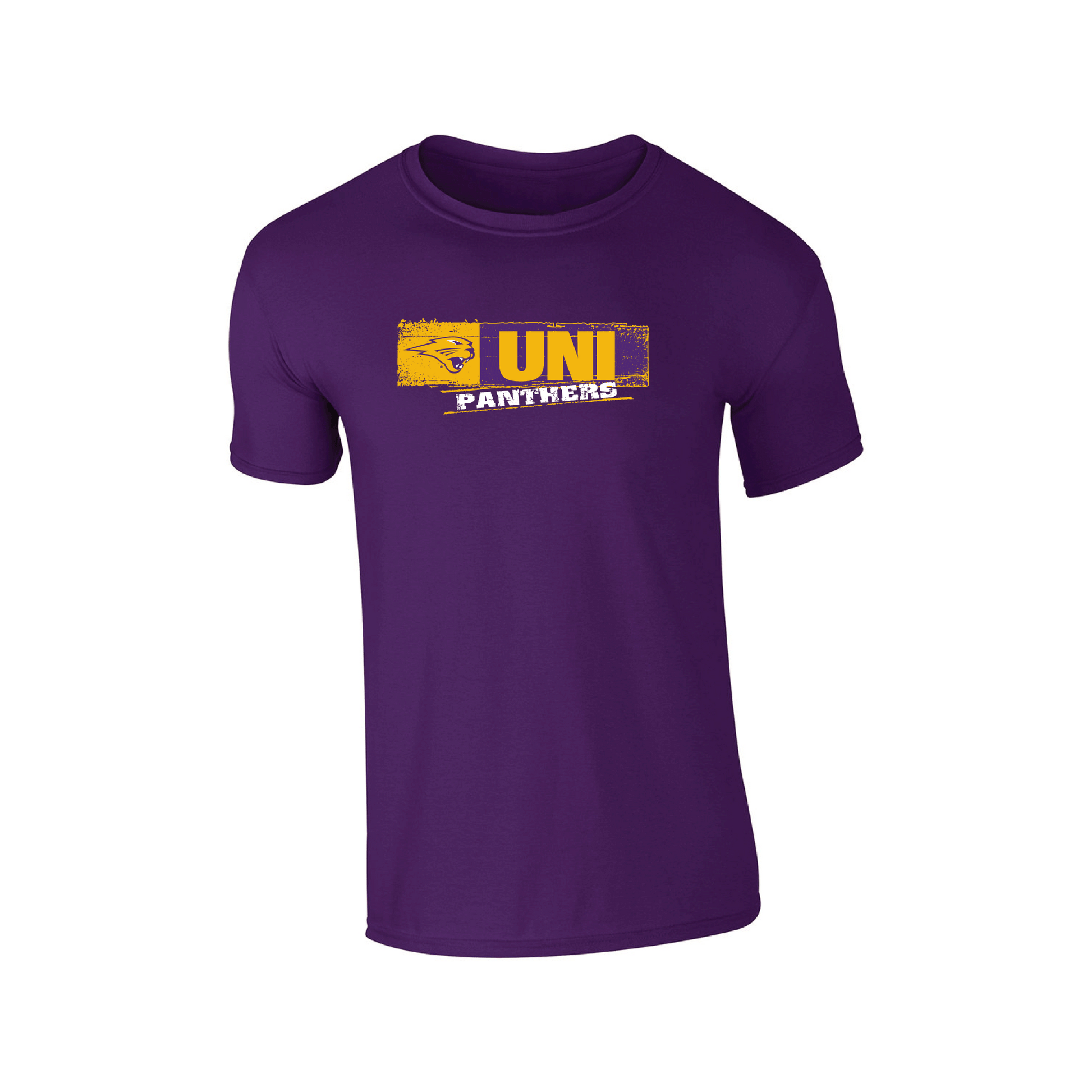 University of Northern Iowa Panthers Sticker Adult T-Shirt
