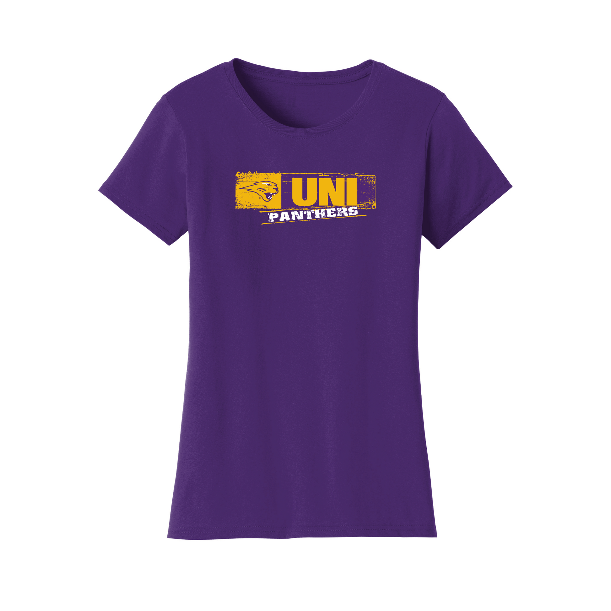 University of Northern Iowa Panthers Sticker Womens T-Shirt