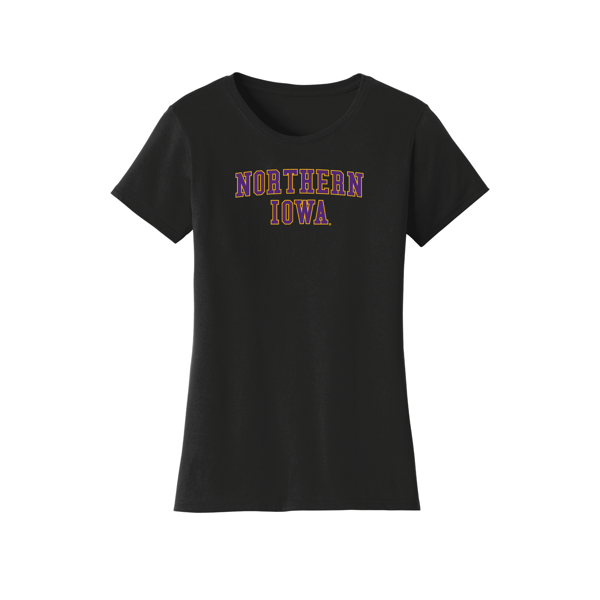 University of Northern Iowa Panthers Block Womens T-Shirt