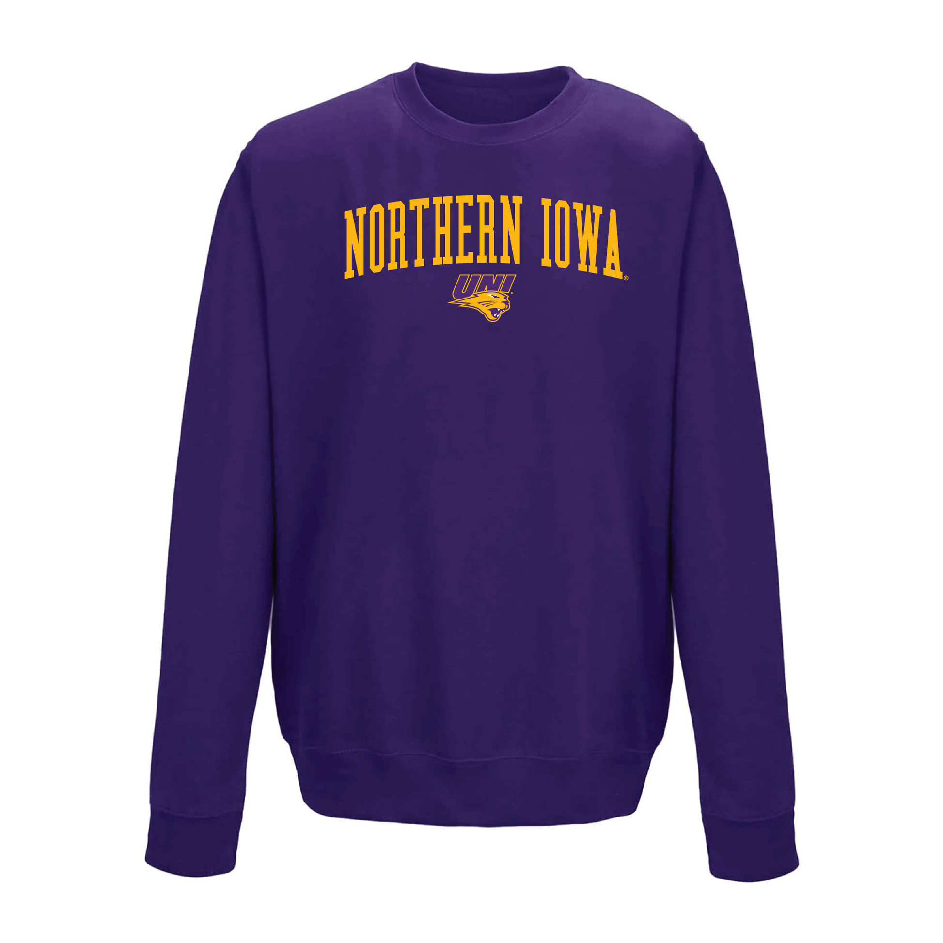 University of Northern Iowa Panthers Jumbo Arch Crewneck Sweatshirt
