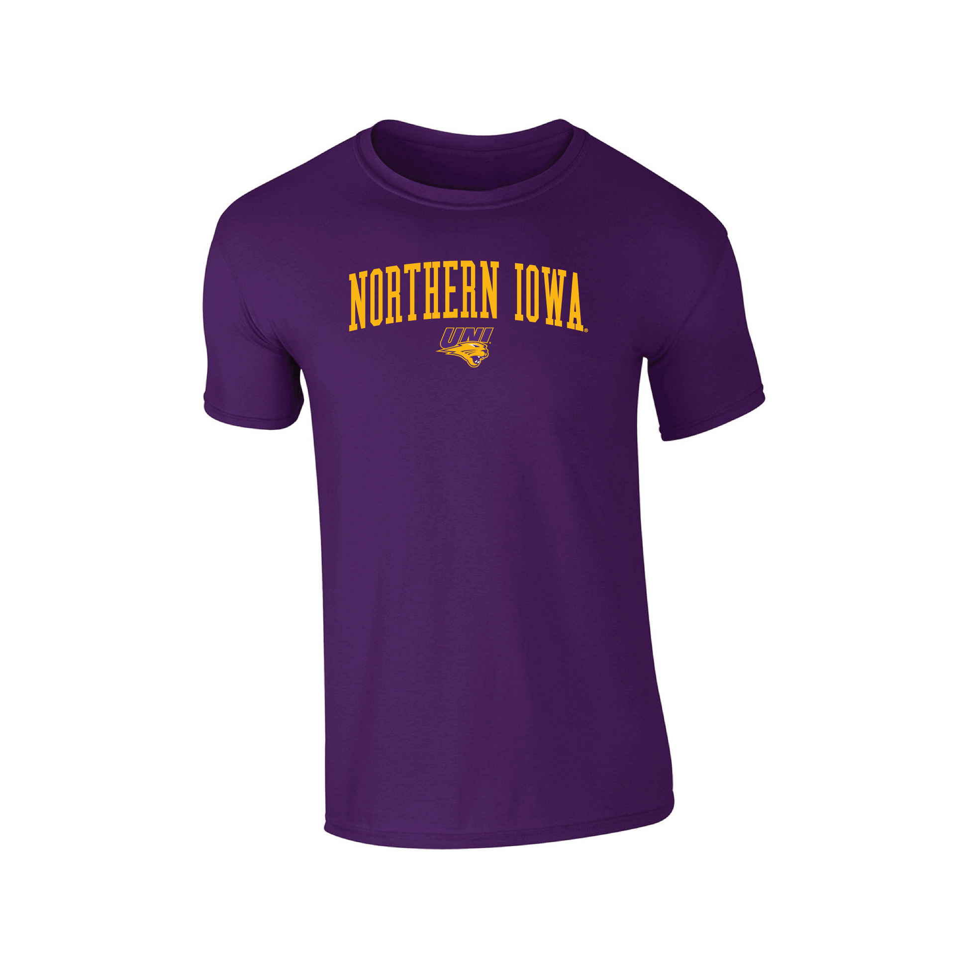 University of Northern Iowa Panthers Jumbo Arch Adult T-Shirt