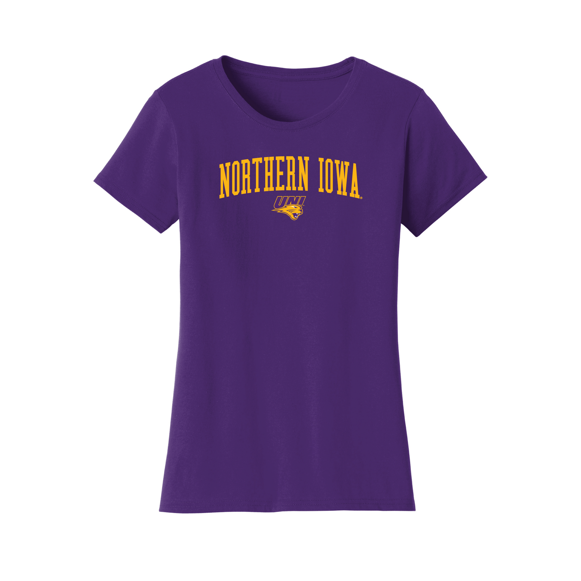 University of Northern Iowa Panthers Jumbo Arch Womens T-Shirt