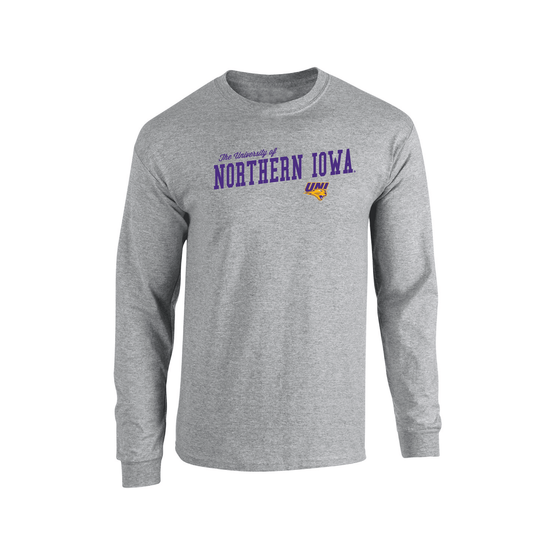 University of Northern Iowa Panthers Uphill Victory Adult Long Sleeve T-Shirt