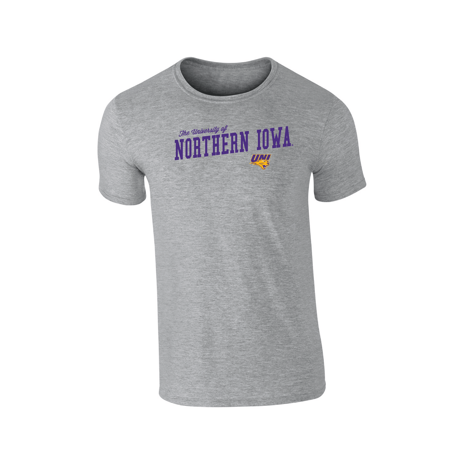 University of Northern Iowa Panthers Uphill Victory Adult T-Shirt