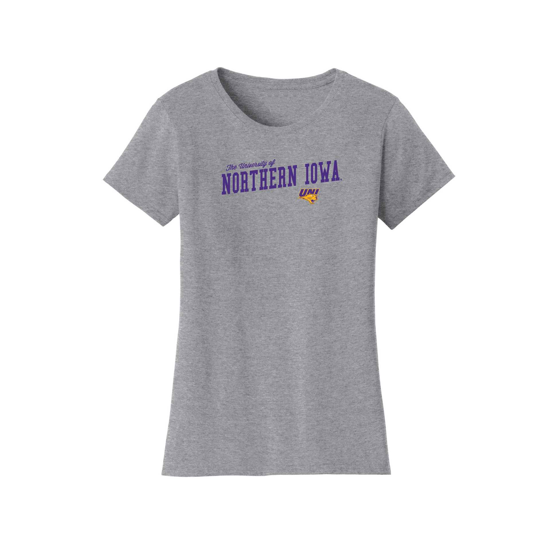 University of Northern Iowa Panthers Uphill Victory Womens T-Shirt