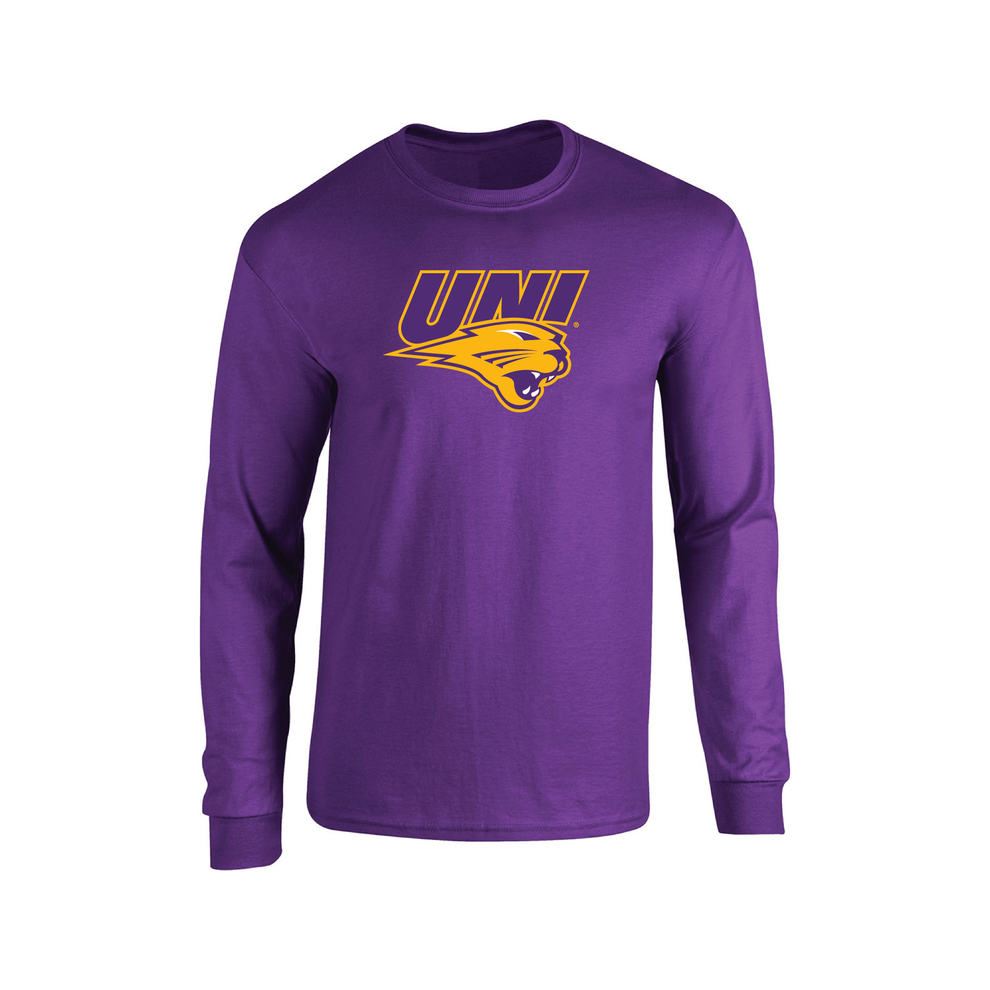 University of Northern Iowa Panthers Jumbo Logo Adult Long Sleeve T-Shirt