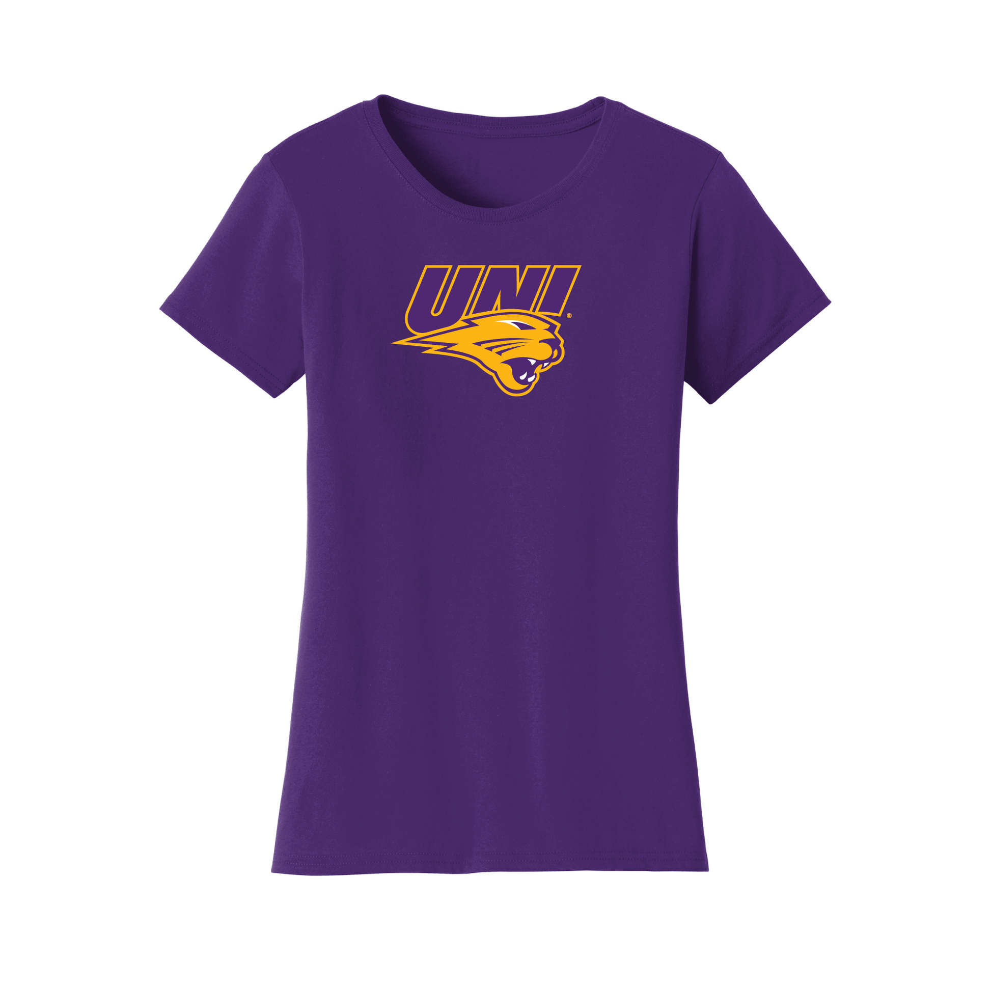 University of Northern Iowa Panthers Jumbo Logo Womens T-Shirt
