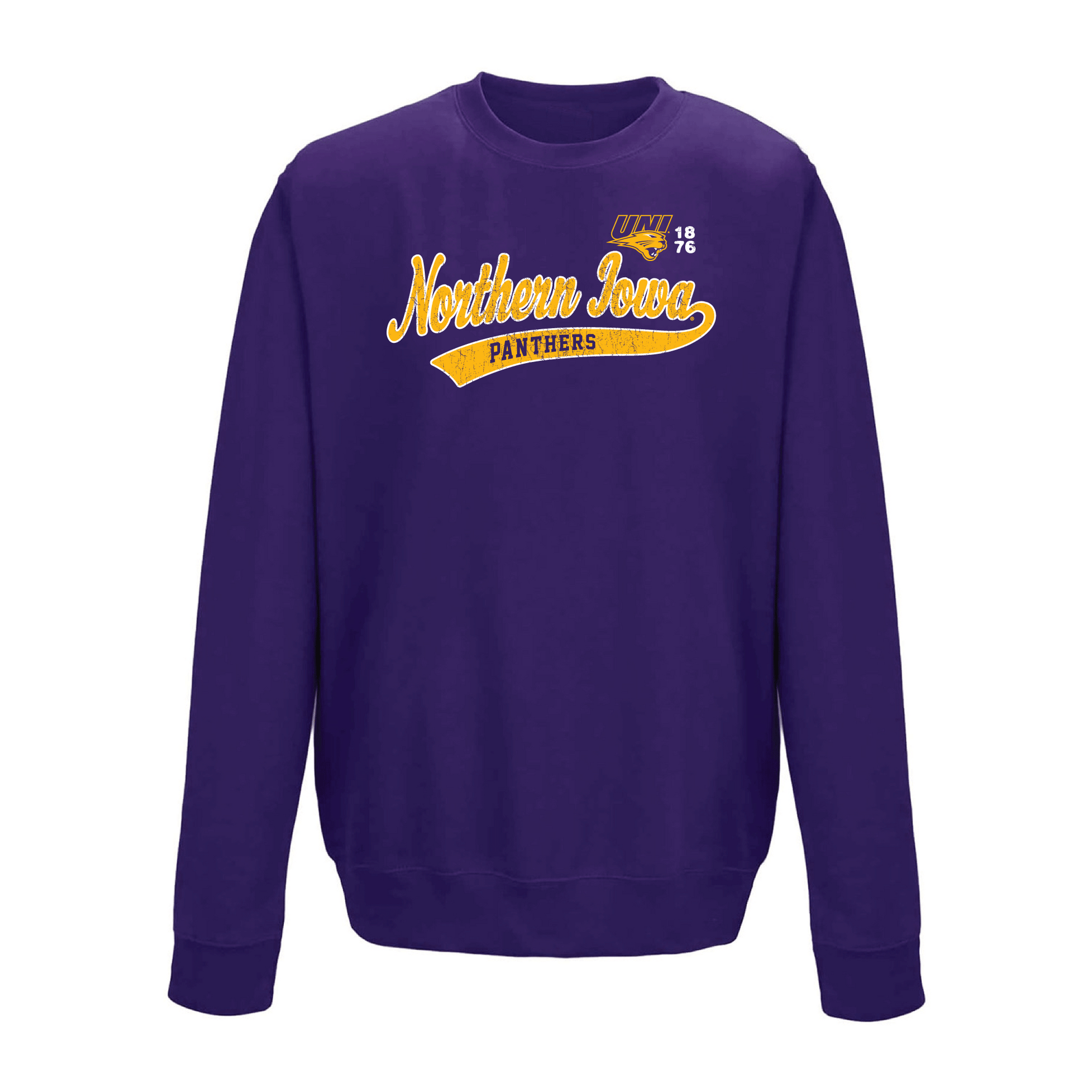 University of Northern Iowa Panthers Old School Crewneck Sweatshirt