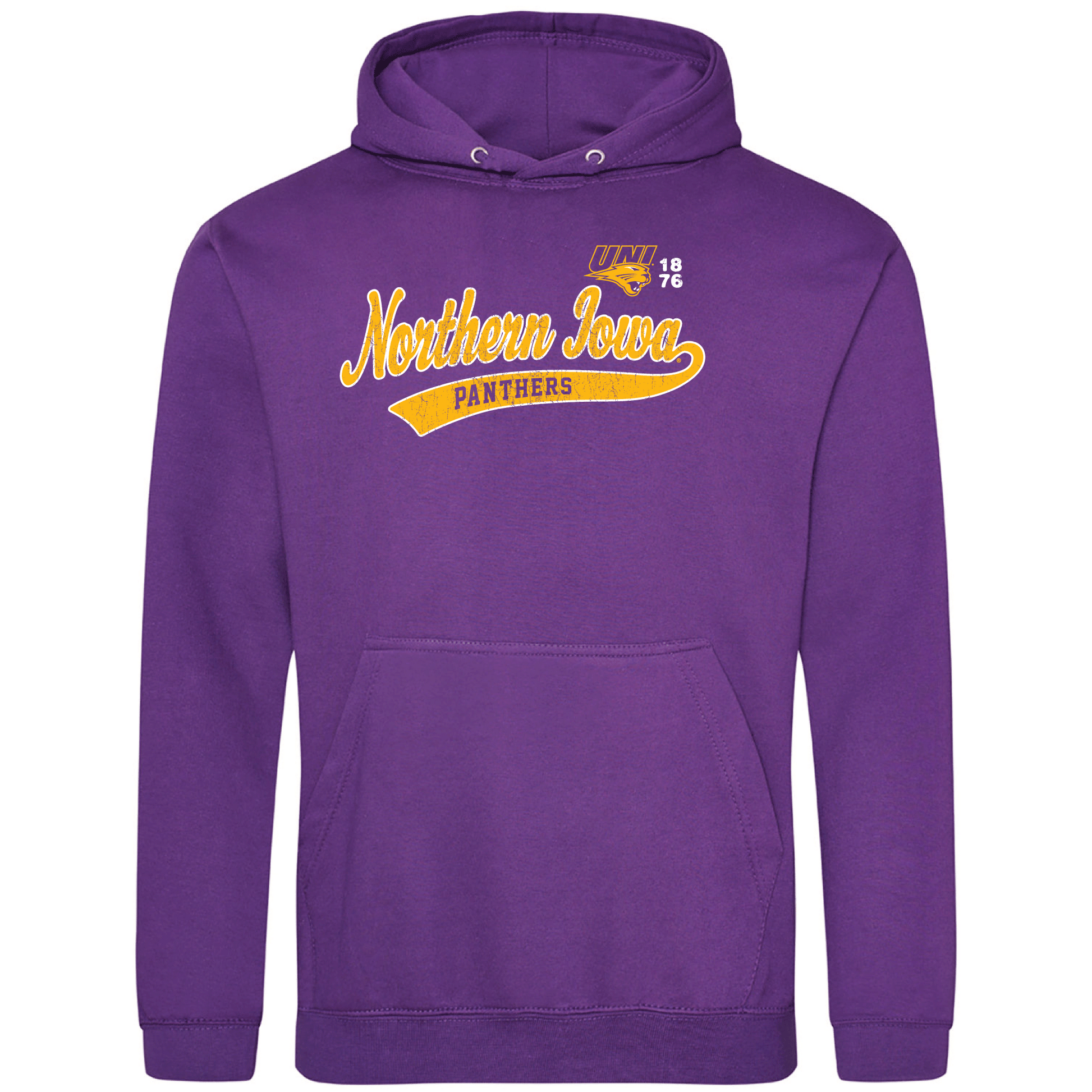 University of Northern Iowa Panthers Old School Hooded Sweatshirt