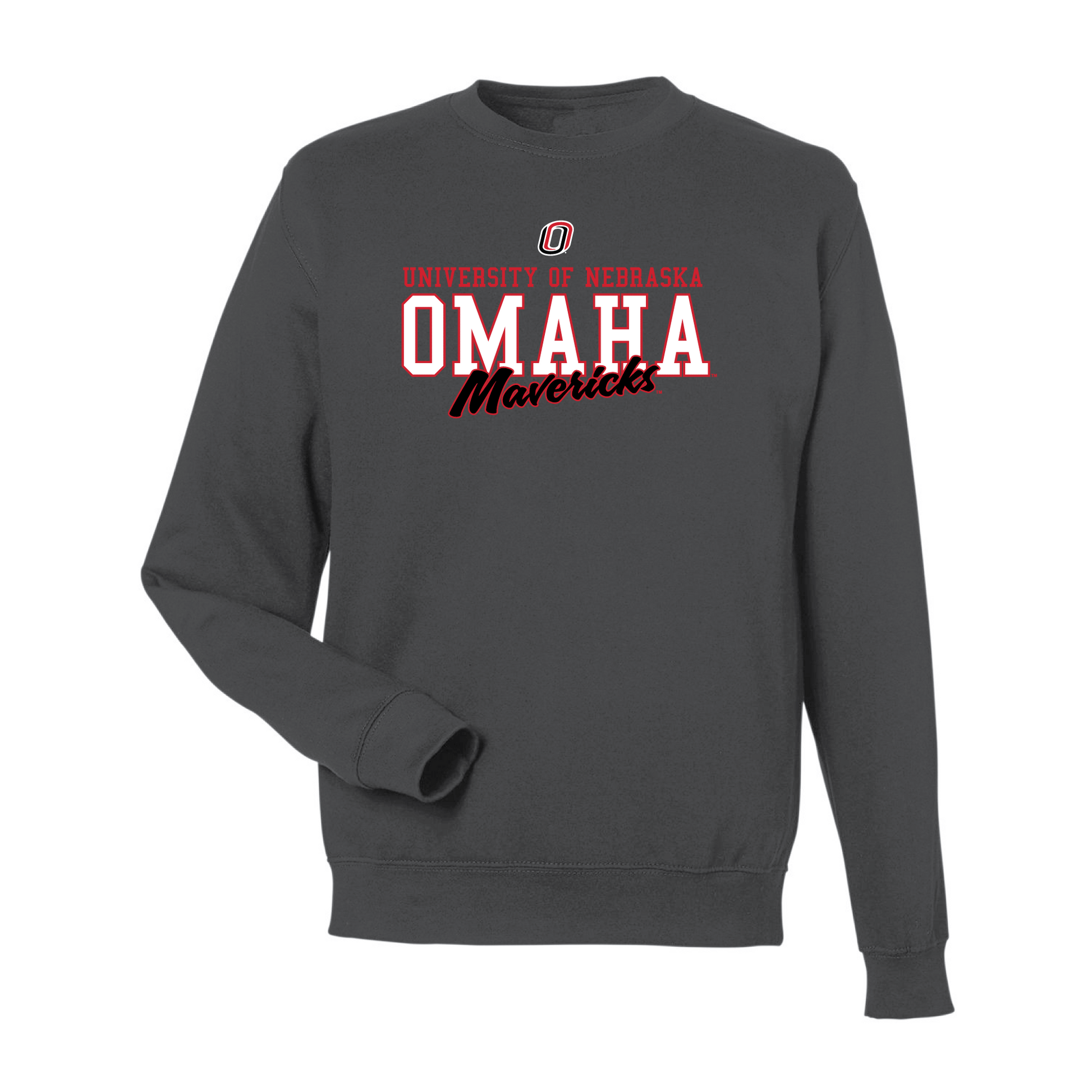University of Nebraska Omaha Mavericks Campus Script Crewneck Sweatshirt