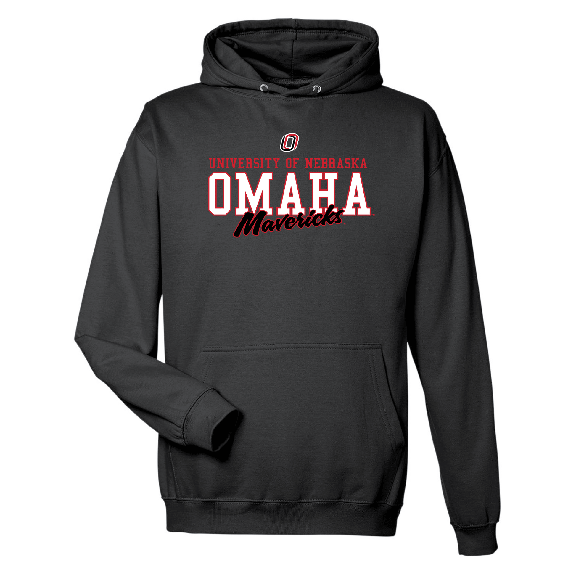 University of Nebraska Omaha Mavericks Campus Script Hooded Sweatshirt