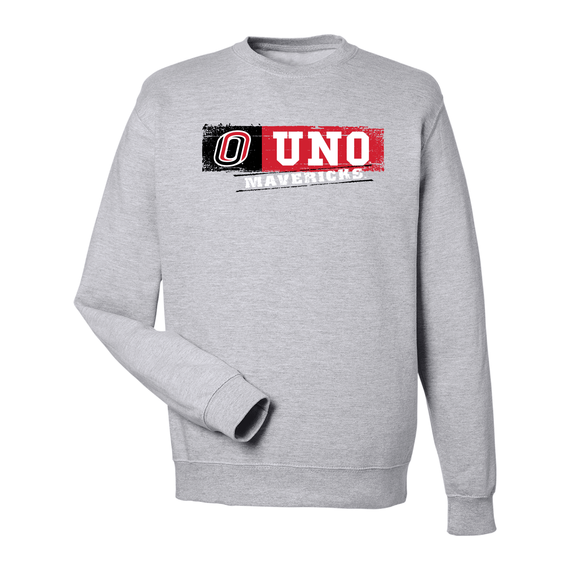 University of Nebraska Omaha Mavericks Sticker Crewneck Sweatshirt