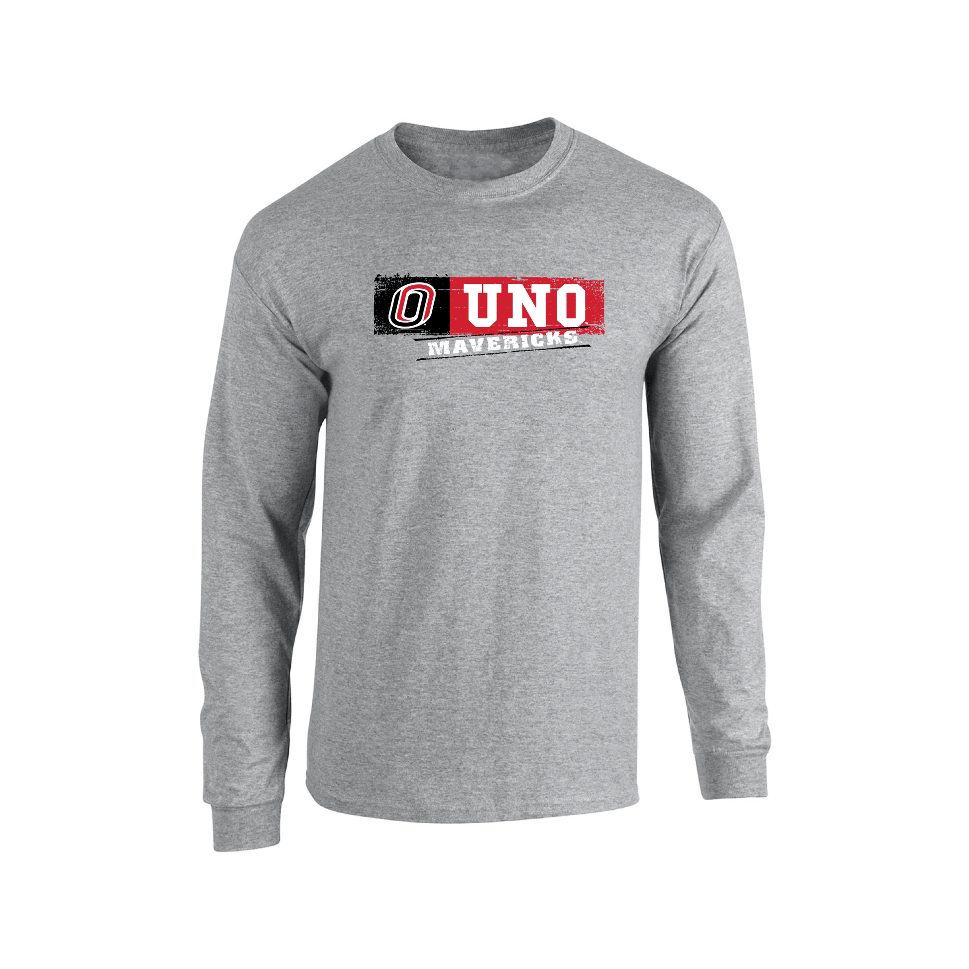 University of Nebraska Omaha Mavericks Sticker Adult Long Sleeve T-Shirt