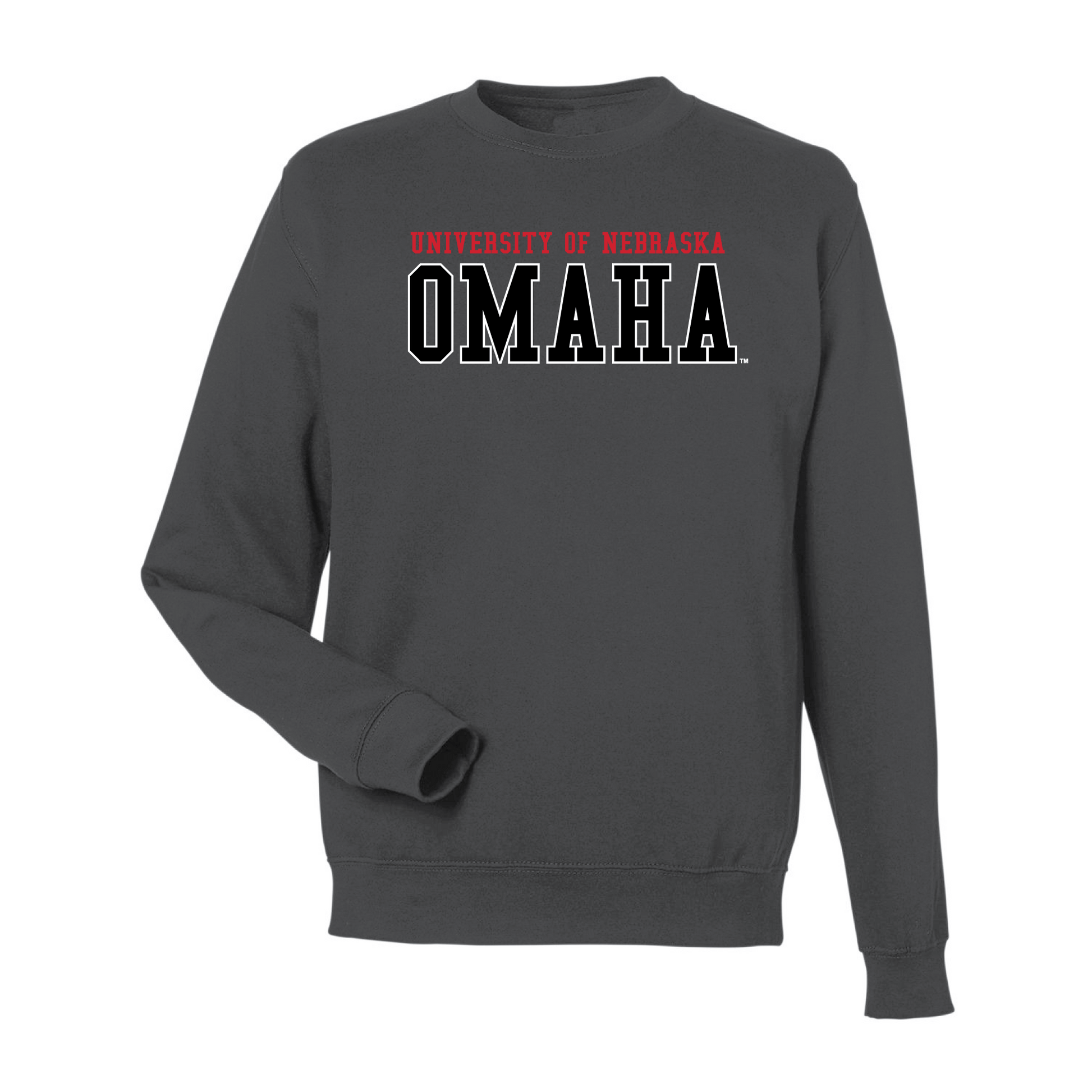 University of Nebraska Omaha Mavericks Block Crewneck Sweatshirt
