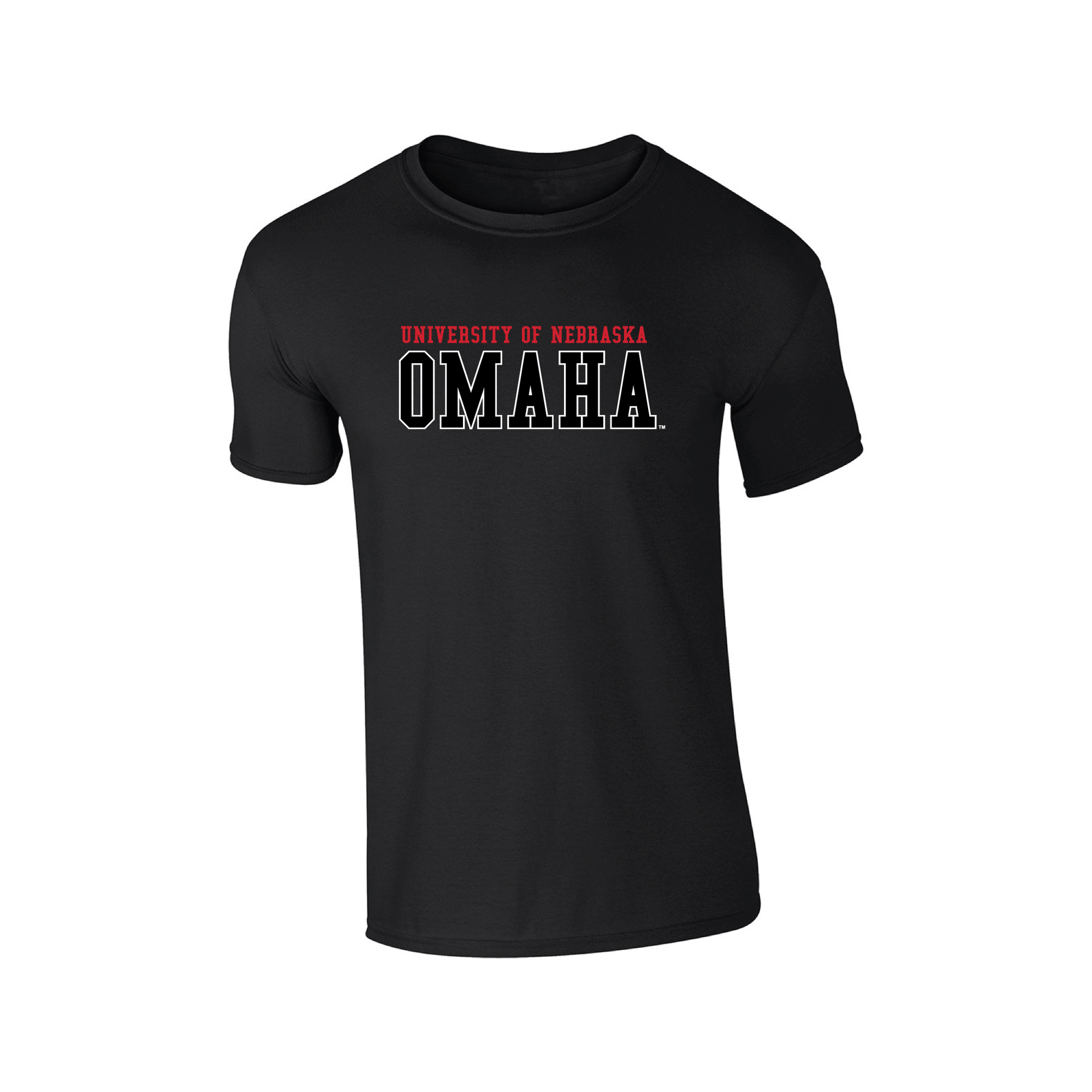 University of Nebraska Omaha Mavericks Block Adult T-Shirt