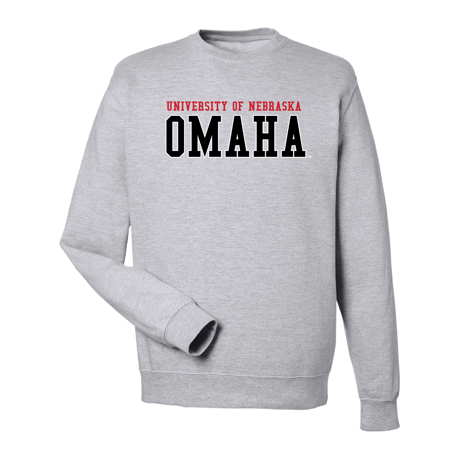 University of Nebraska Omaha Mavericks Block Crewneck Sweatshirt