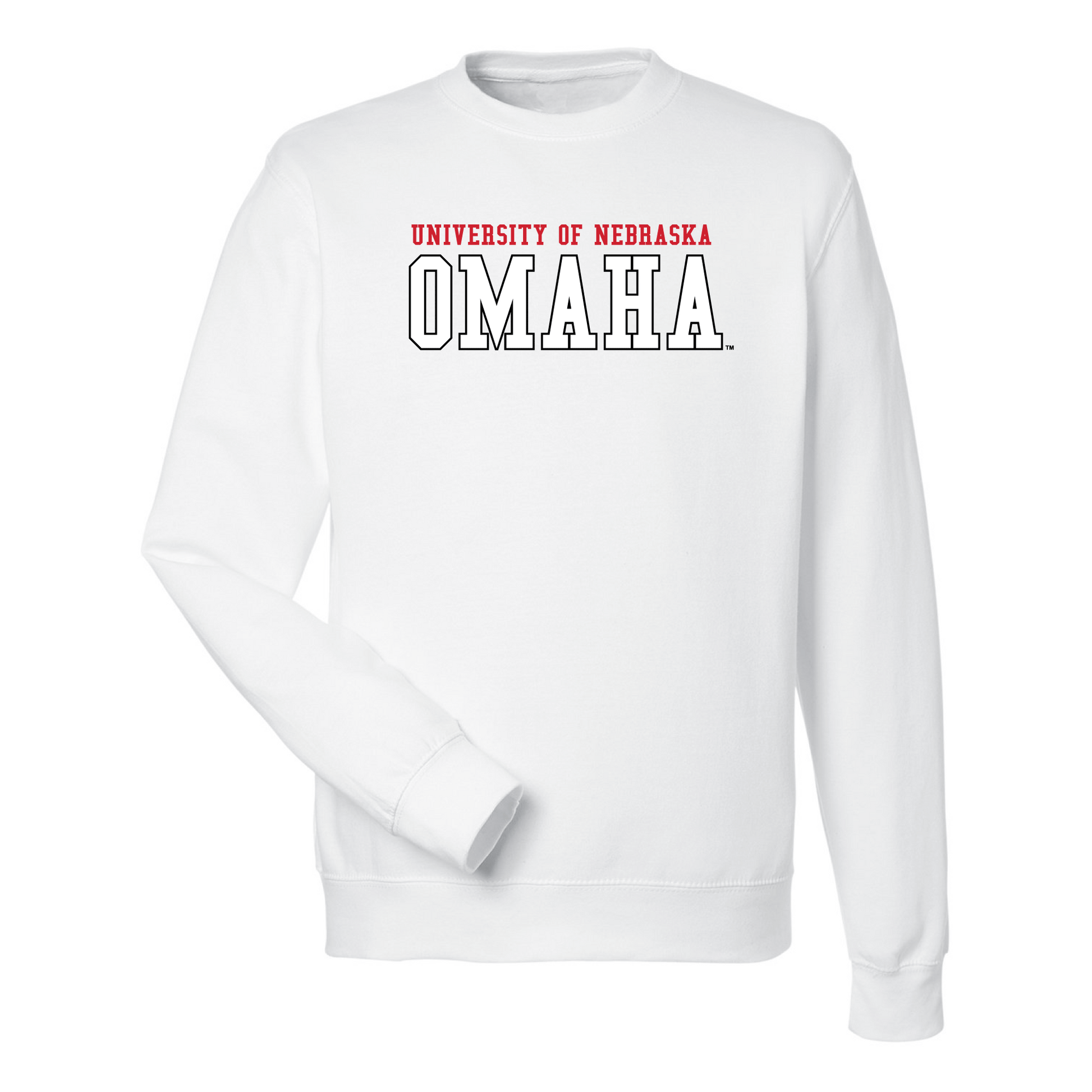 University of Nebraska Omaha Mavericks Block Crewneck Sweatshirt