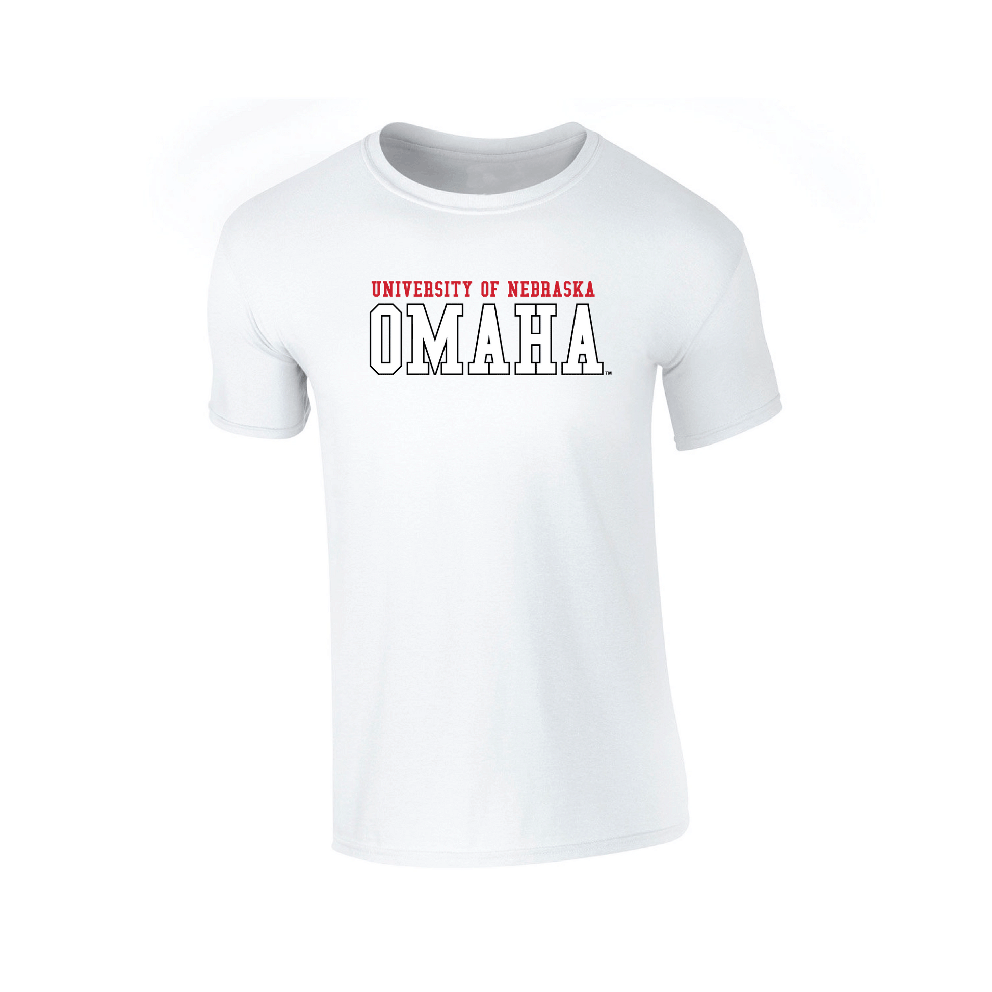 University of Nebraska Omaha Mavericks Block Adult T-Shirt