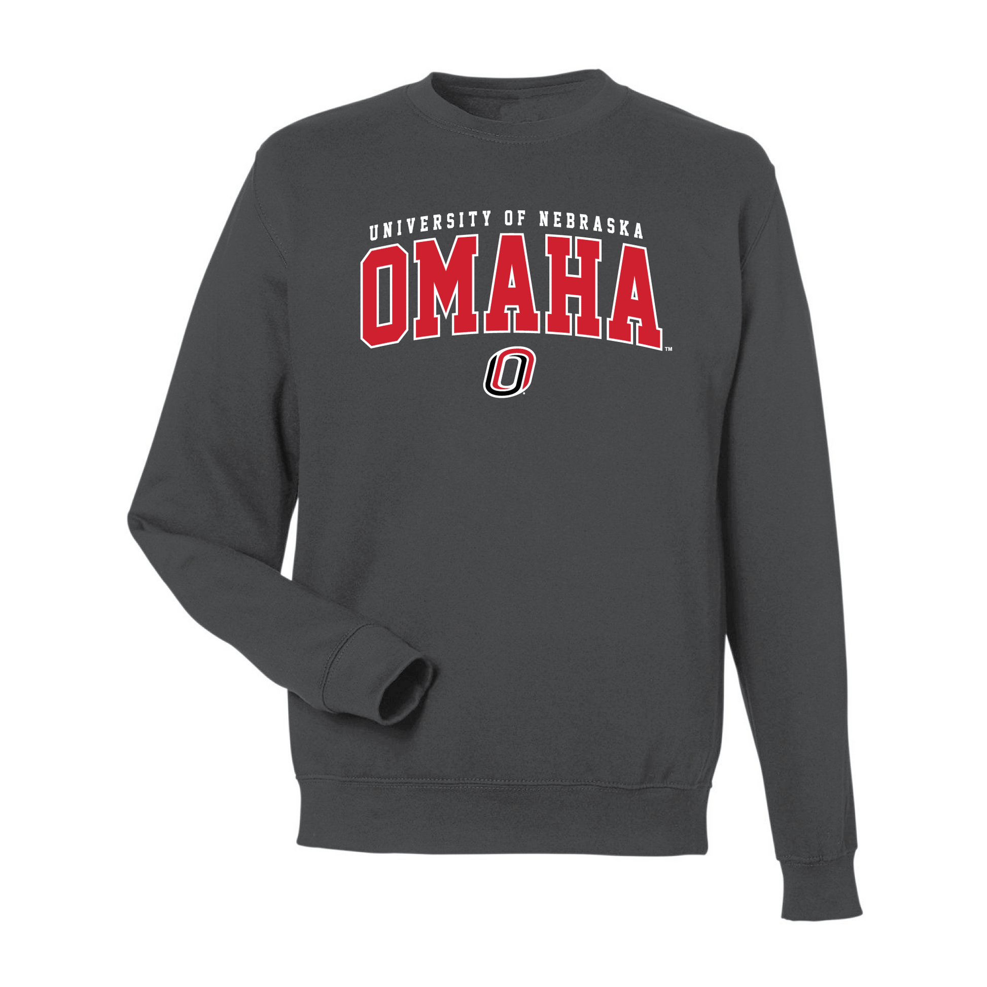 University of Nebraska Omaha Mavericks Jumbo Arch Crewneck Sweatshirt