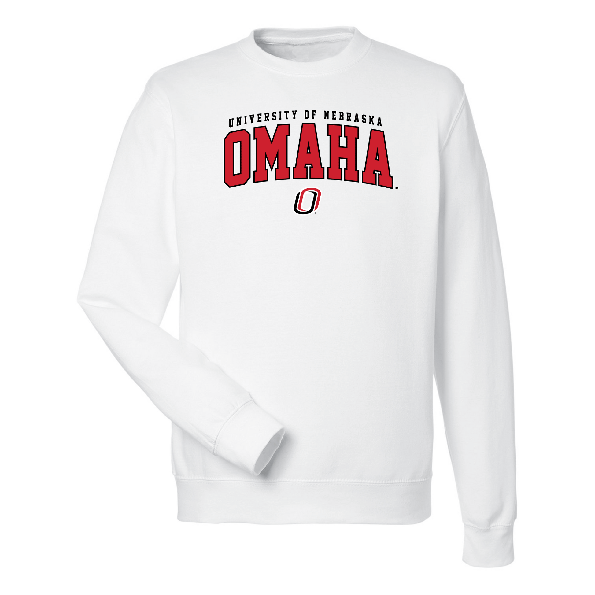 University of Nebraska Omaha Mavericks Jumbo Arch Crewneck Sweatshirt