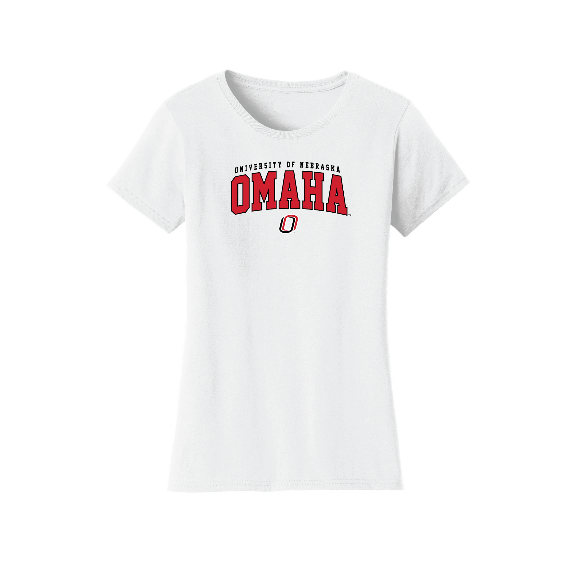 University of Nebraska Omaha Mavericks Jumbo Arch Womens T-Shirt