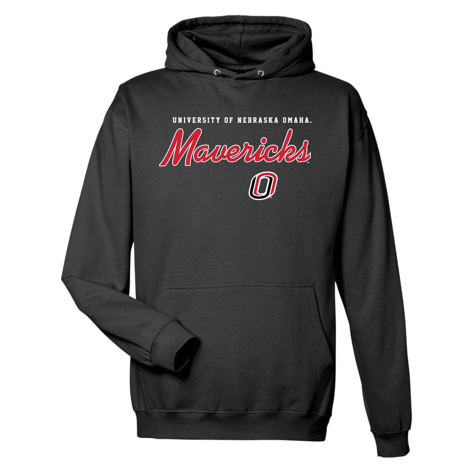 University of Nebraska Omaha Mavericks Machine Script Hooded Sweatshirt