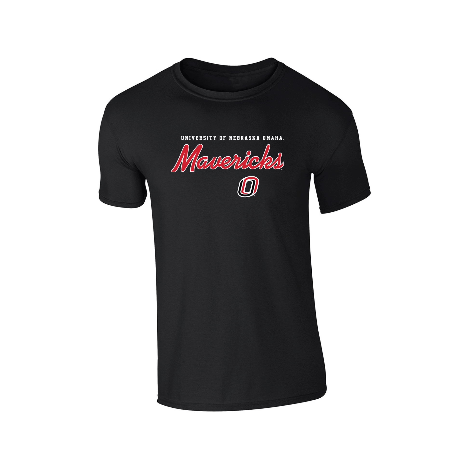 University of Nebraska Omaha Mavericks Machine Script Adult T-Shirt
