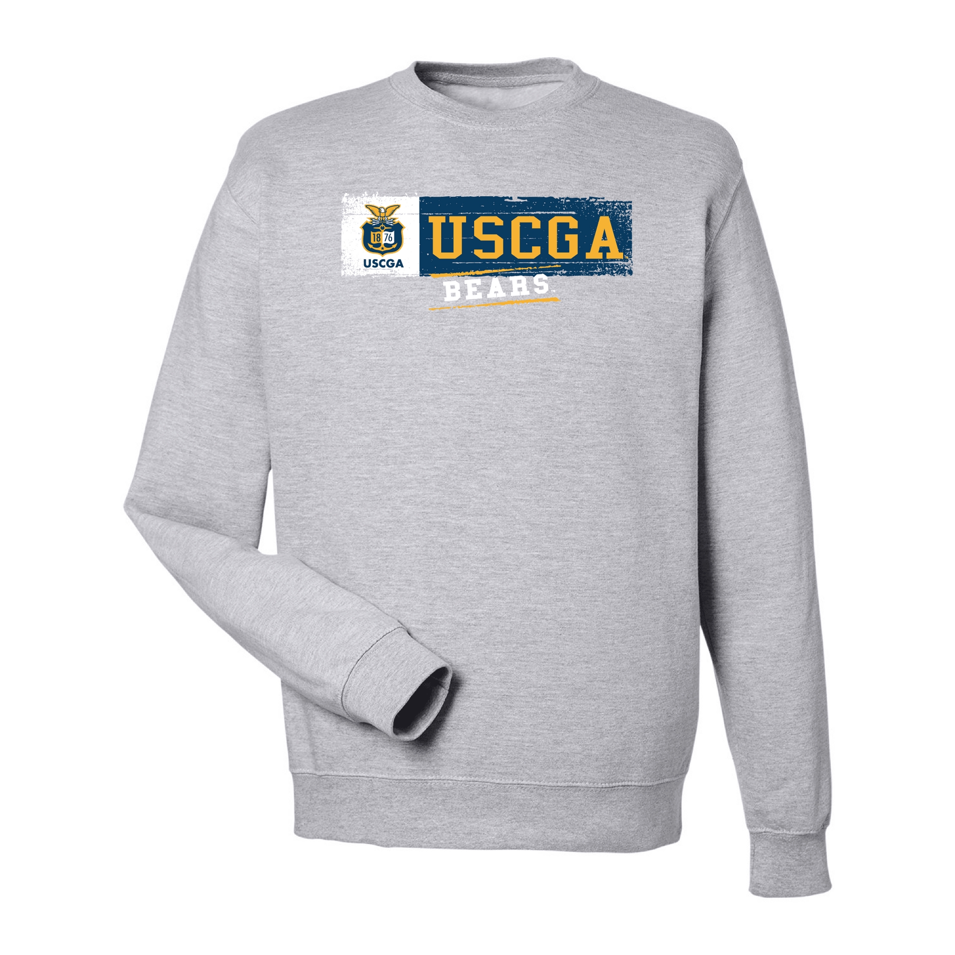 United States Coast Guard Academy Bears Sticker Crewneck Sweatshirt