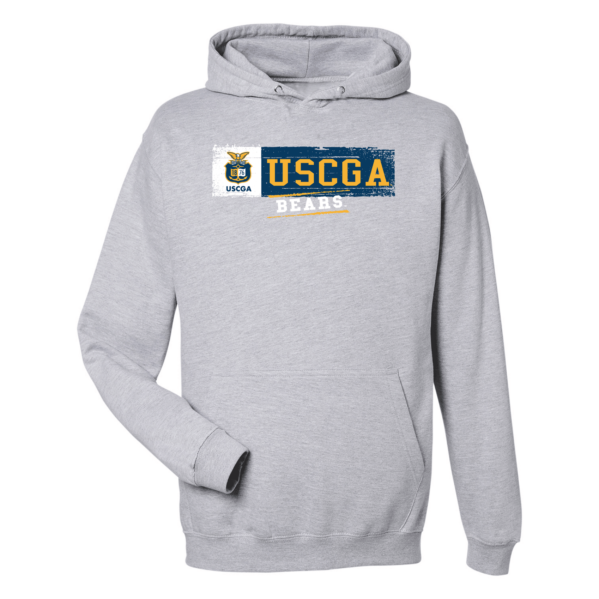 United States Coast Guard Academy Bears Sticker Hooded Sweatshirt