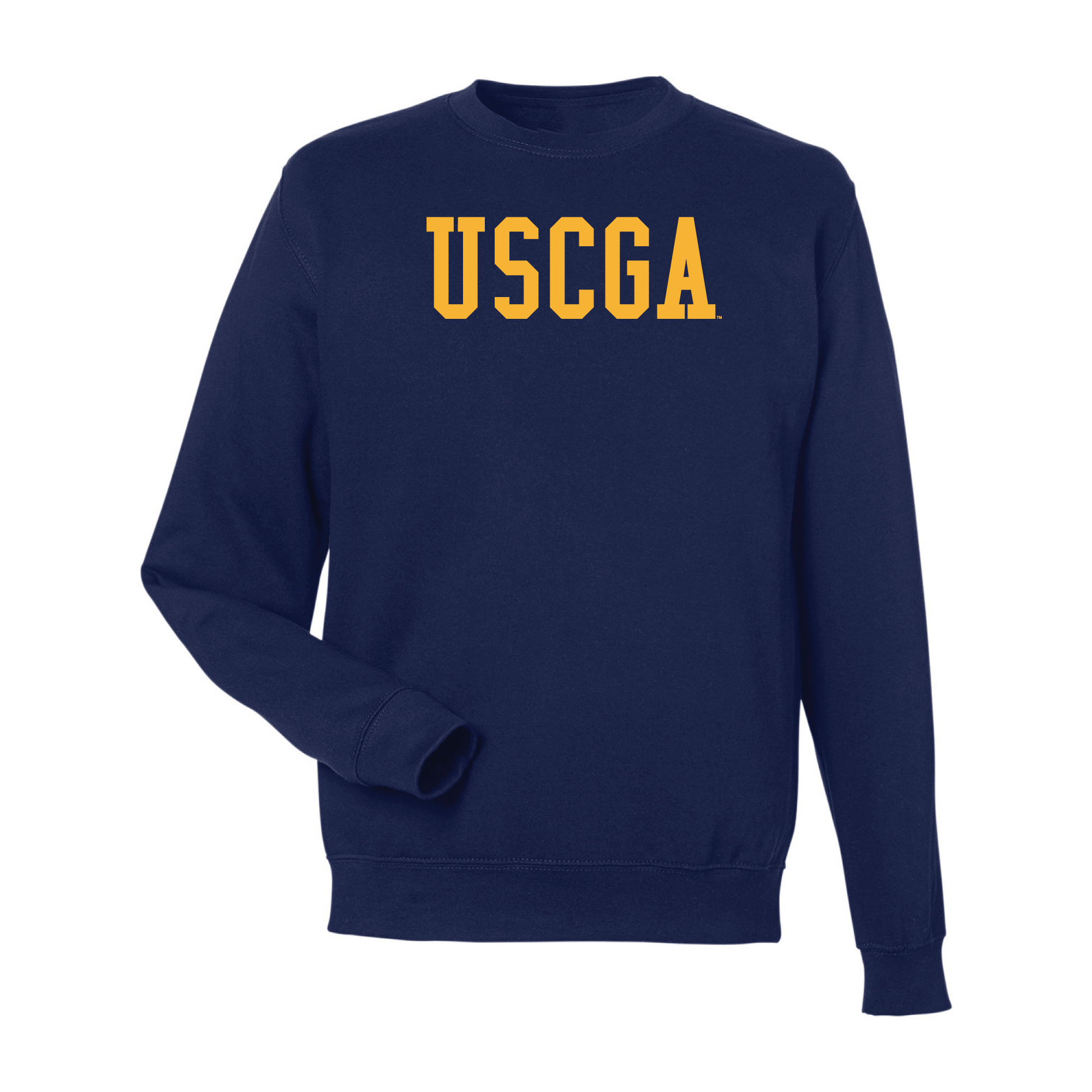 United States Coast Guard Academy Bears Block Crewneck Sweatshirt