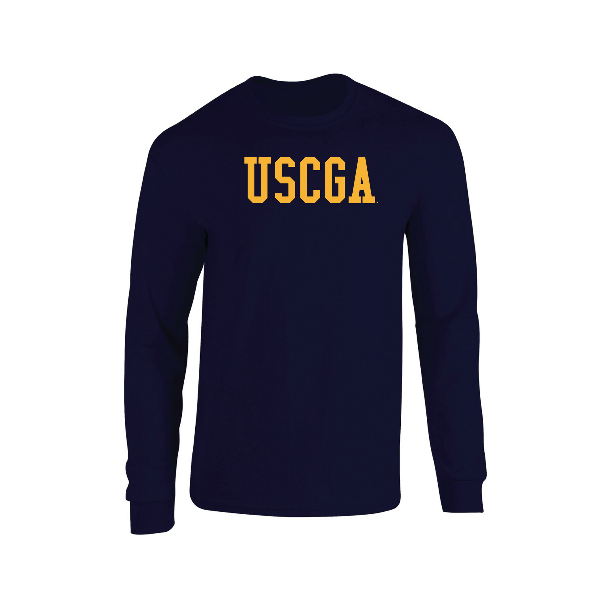 United States Coast Guard Academy Bears Block Adult Long Sleeve T-Shirt
