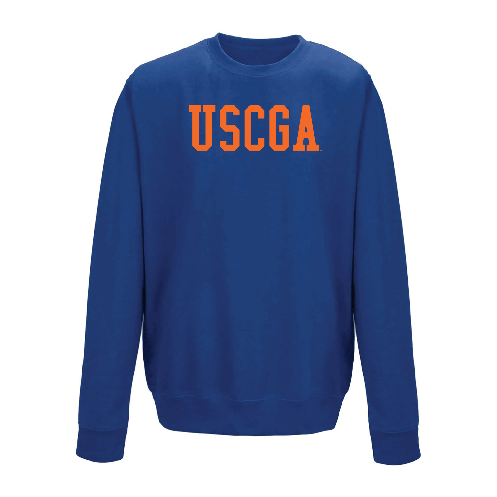 United States Coast Guard Academy Bears Block Crewneck Sweatshirt